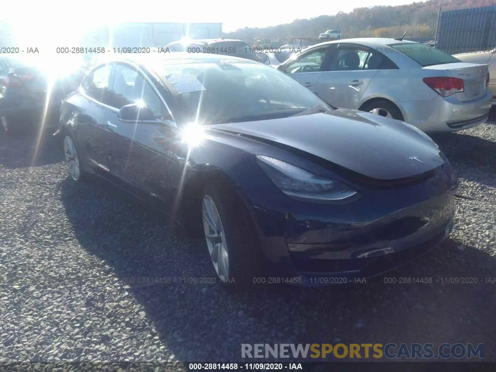 1 Photograph of a damaged car 5YJ3E1EB7KF194139 TESLA MODEL 3 2019