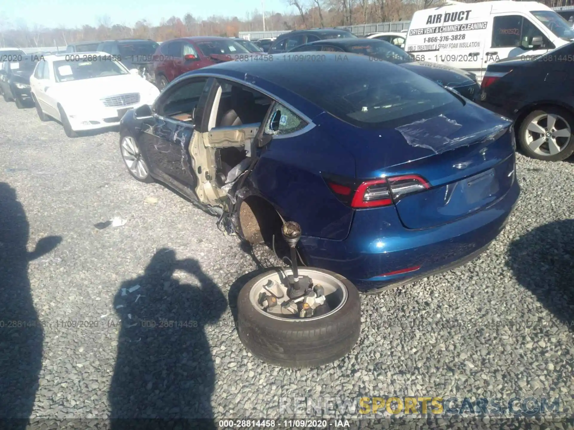 3 Photograph of a damaged car 5YJ3E1EB7KF194139 TESLA MODEL 3 2019