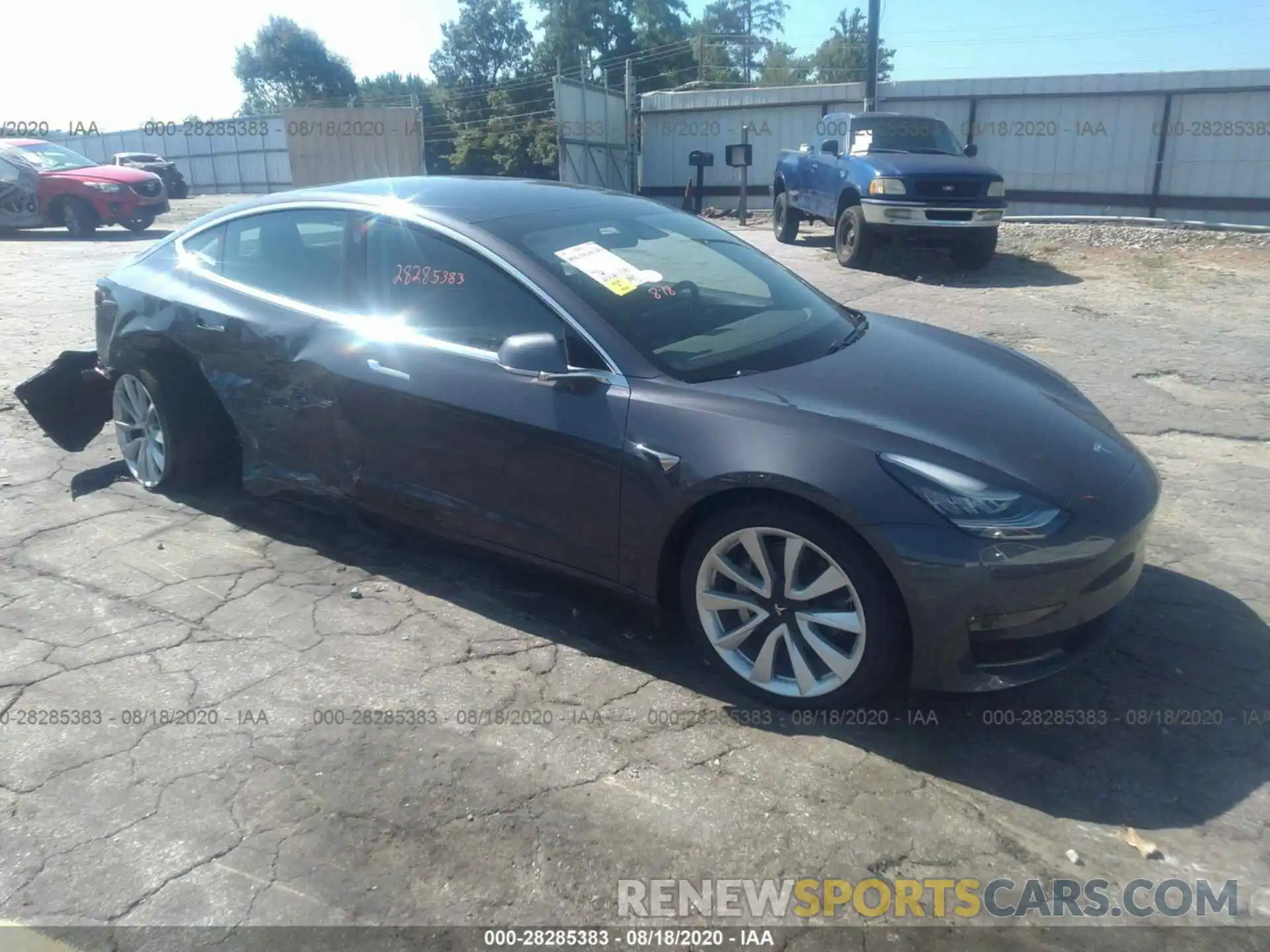 1 Photograph of a damaged car 5YJ3E1EB7KF194710 TESLA MODEL 3 2019