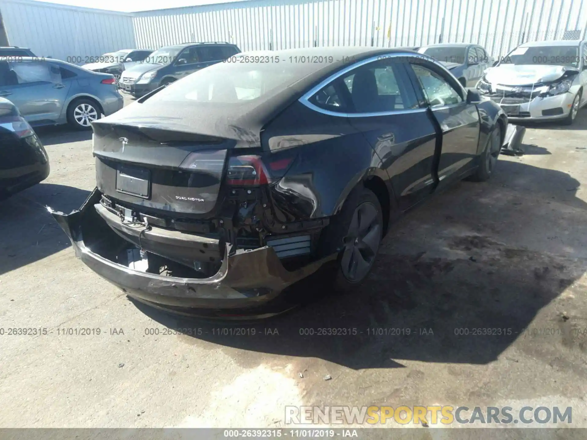 4 Photograph of a damaged car 5YJ3E1EB7KF208685 TESLA MODEL 3 2019