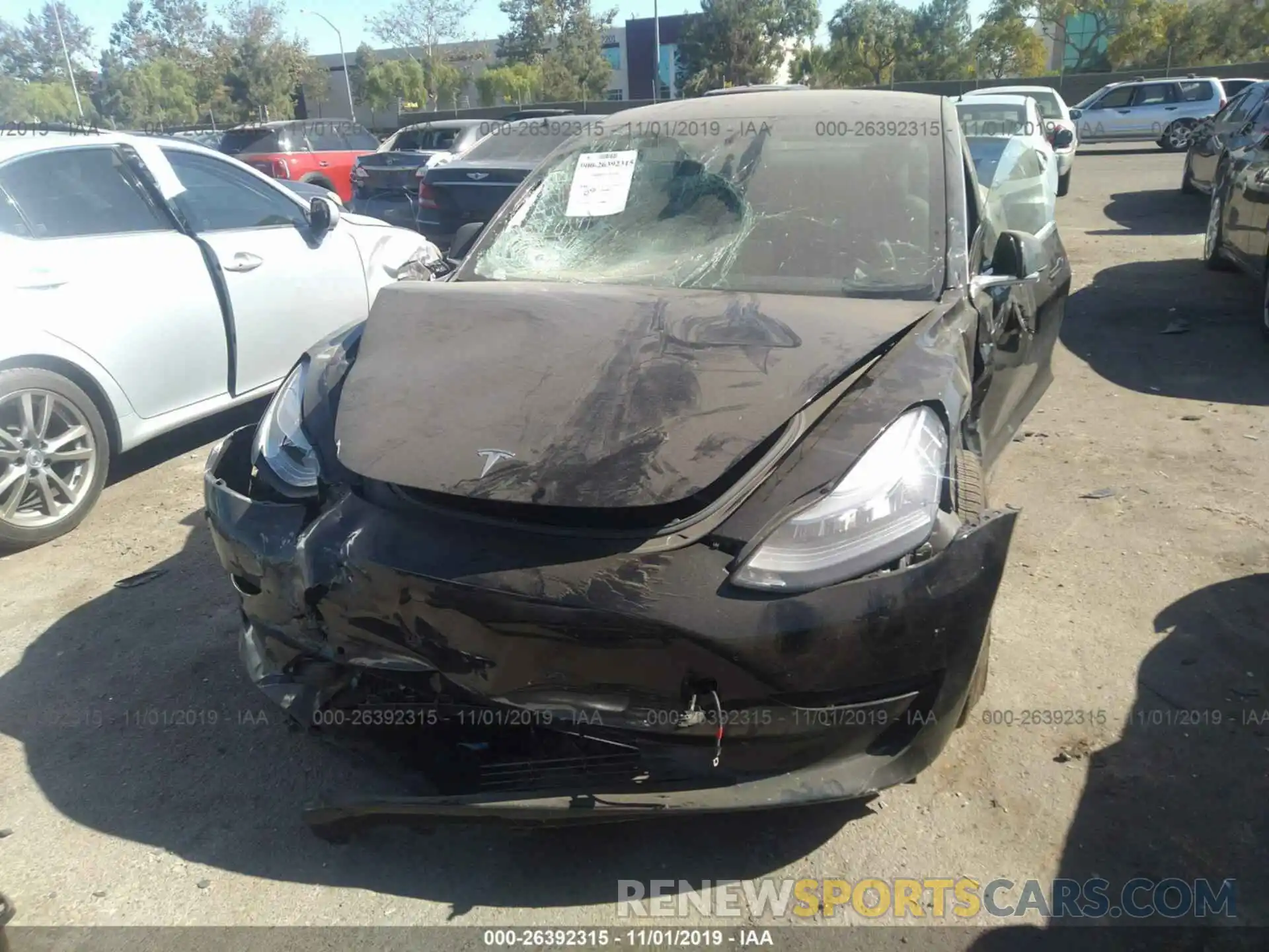 6 Photograph of a damaged car 5YJ3E1EB7KF208685 TESLA MODEL 3 2019