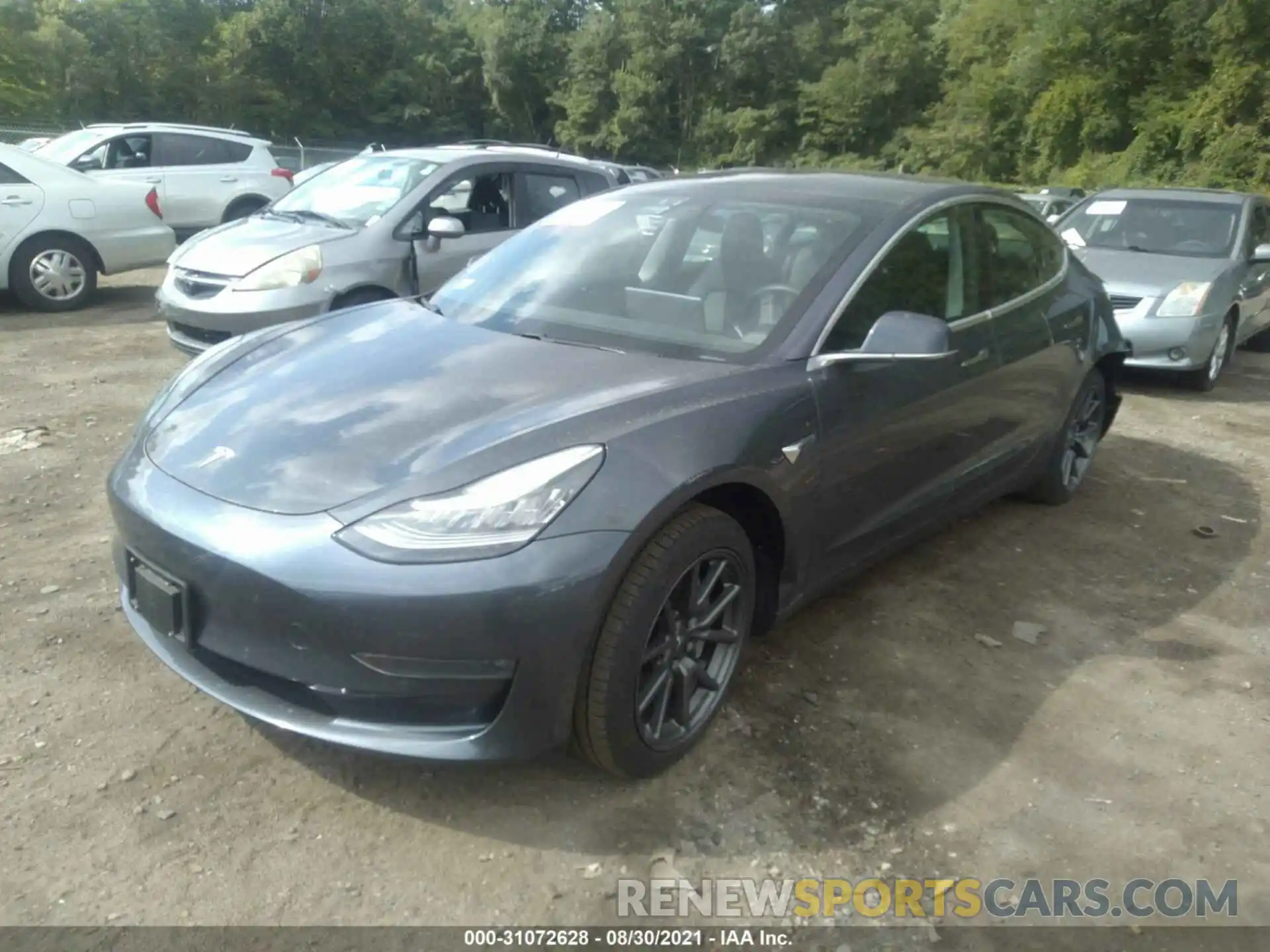 2 Photograph of a damaged car 5YJ3E1EB7KF210016 TESLA MODEL 3 2019