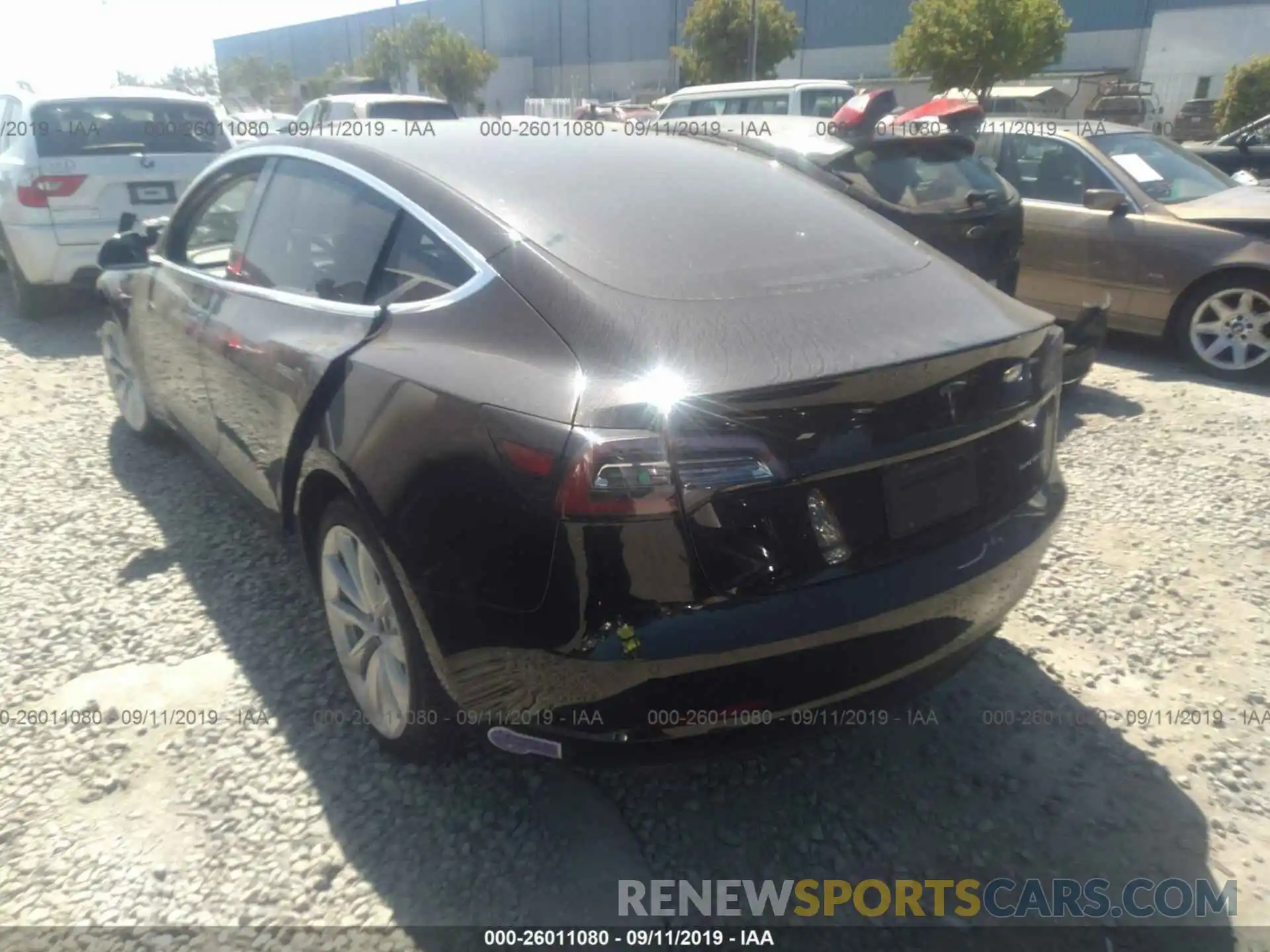 3 Photograph of a damaged car 5YJ3E1EB7KF212106 TESLA MODEL 3 2019