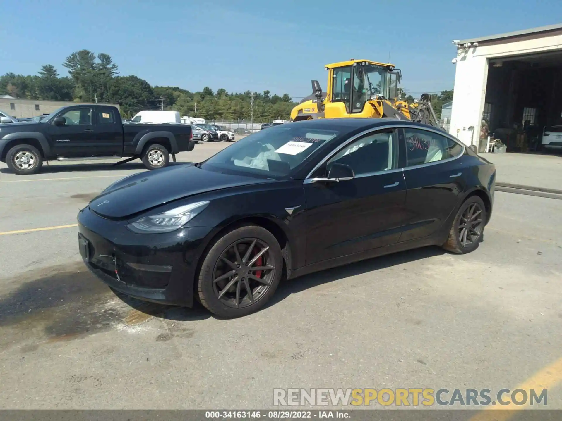 2 Photograph of a damaged car 5YJ3E1EB7KF213966 TESLA MODEL 3 2019