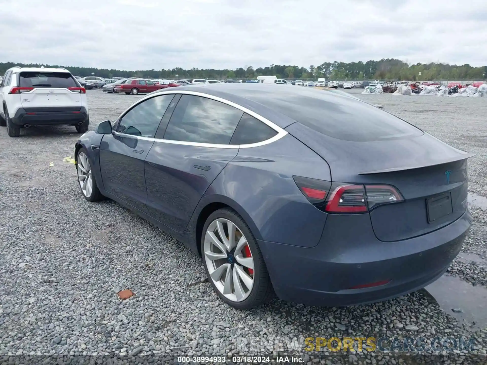 3 Photograph of a damaged car 5YJ3E1EB7KF214082 TESLA MODEL 3 2019