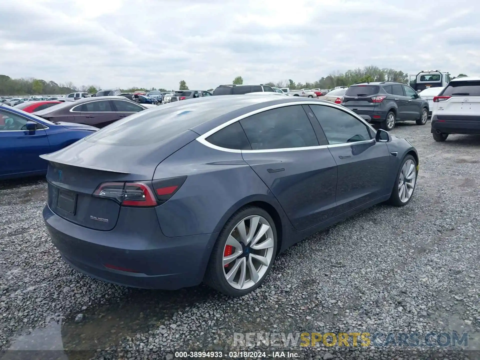 4 Photograph of a damaged car 5YJ3E1EB7KF214082 TESLA MODEL 3 2019