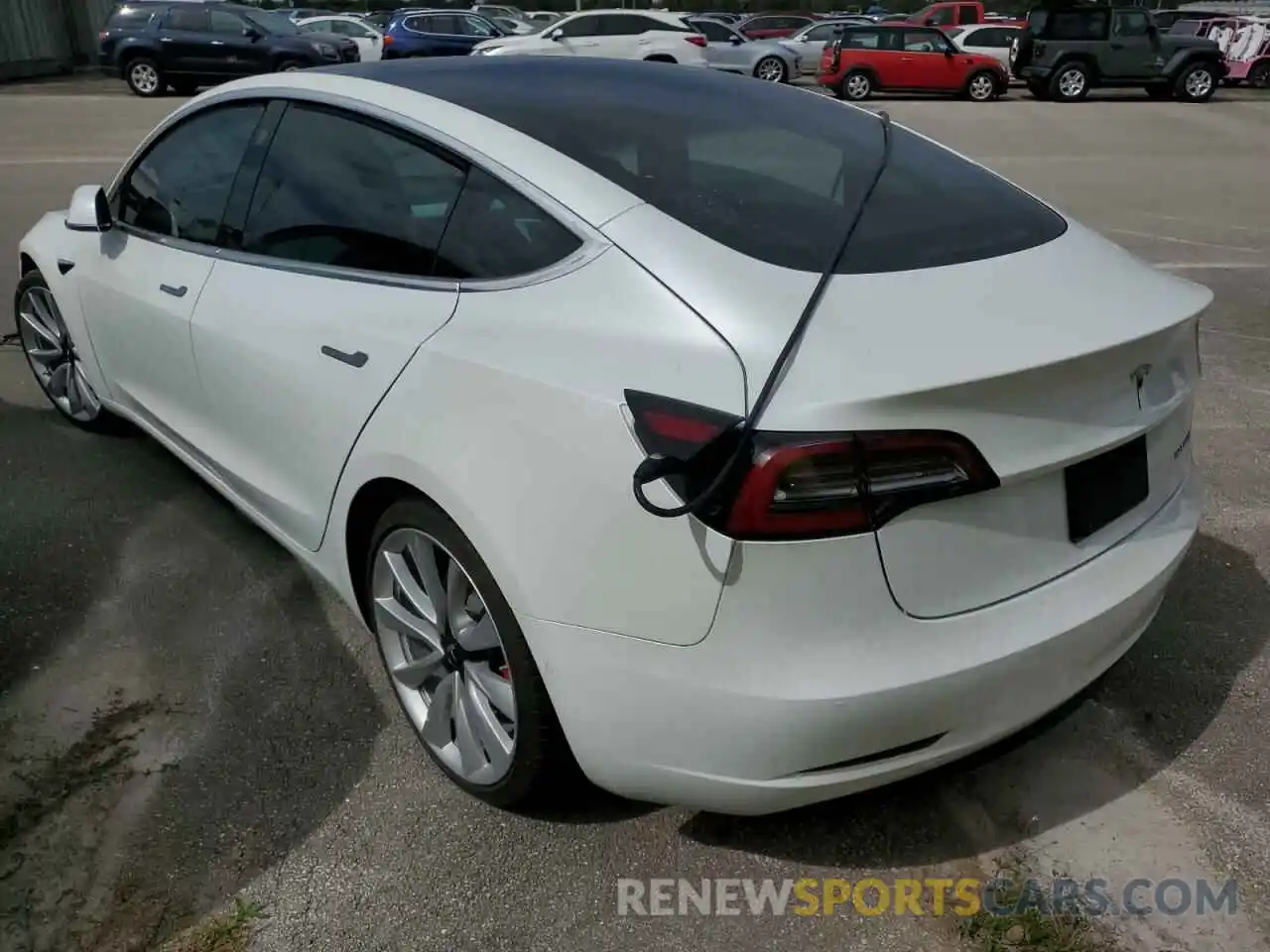 3 Photograph of a damaged car 5YJ3E1EB7KF214101 TESLA MODEL 3 2019