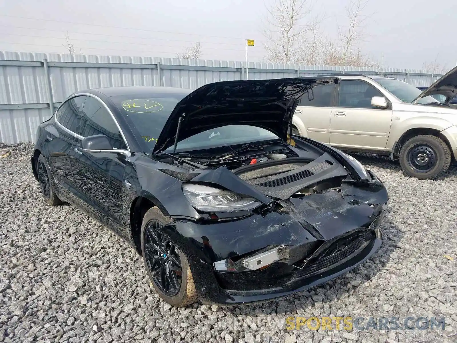 1 Photograph of a damaged car 5YJ3E1EB7KF329264 TESLA MODEL 3 2019