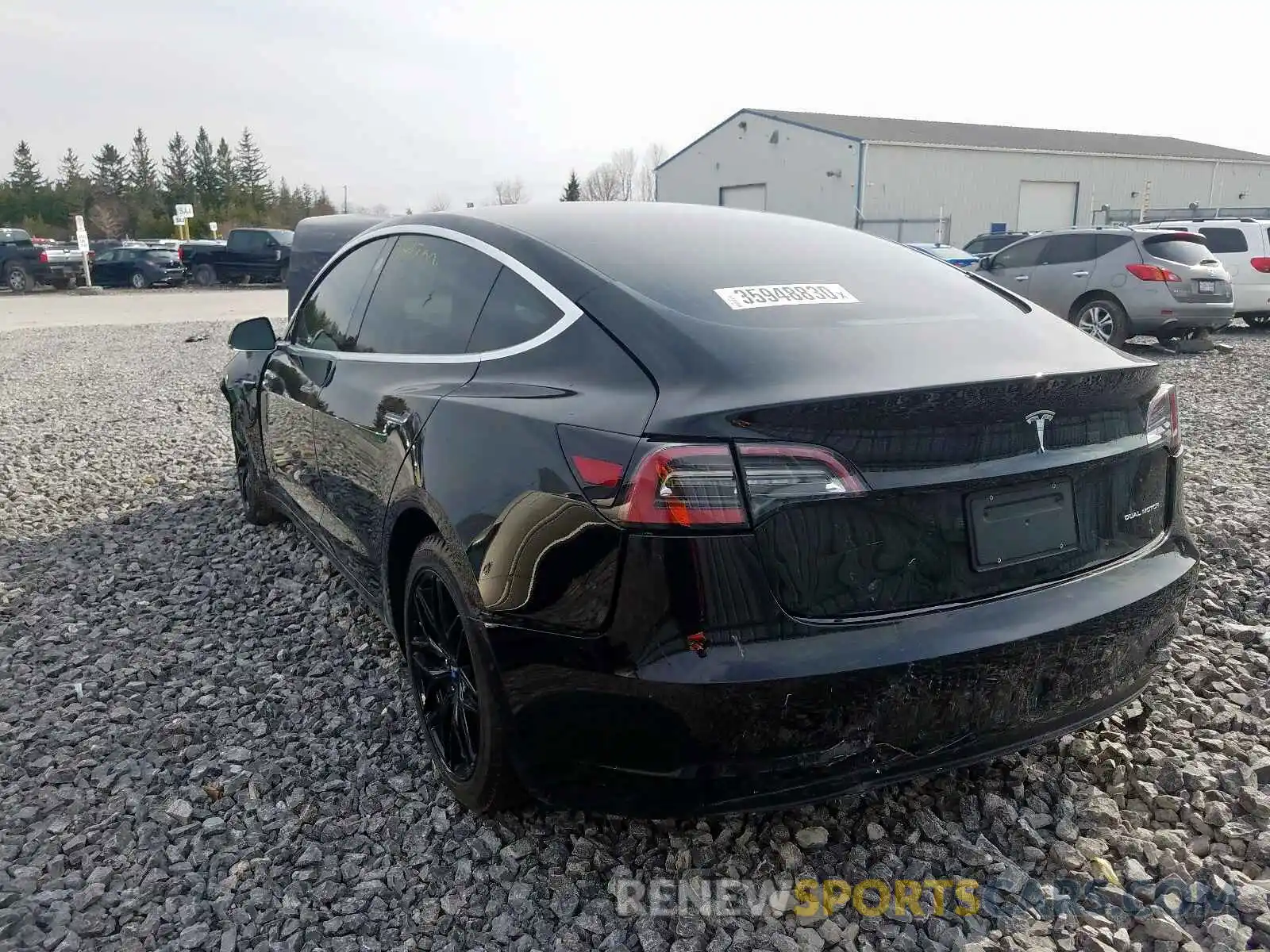 3 Photograph of a damaged car 5YJ3E1EB7KF329264 TESLA MODEL 3 2019