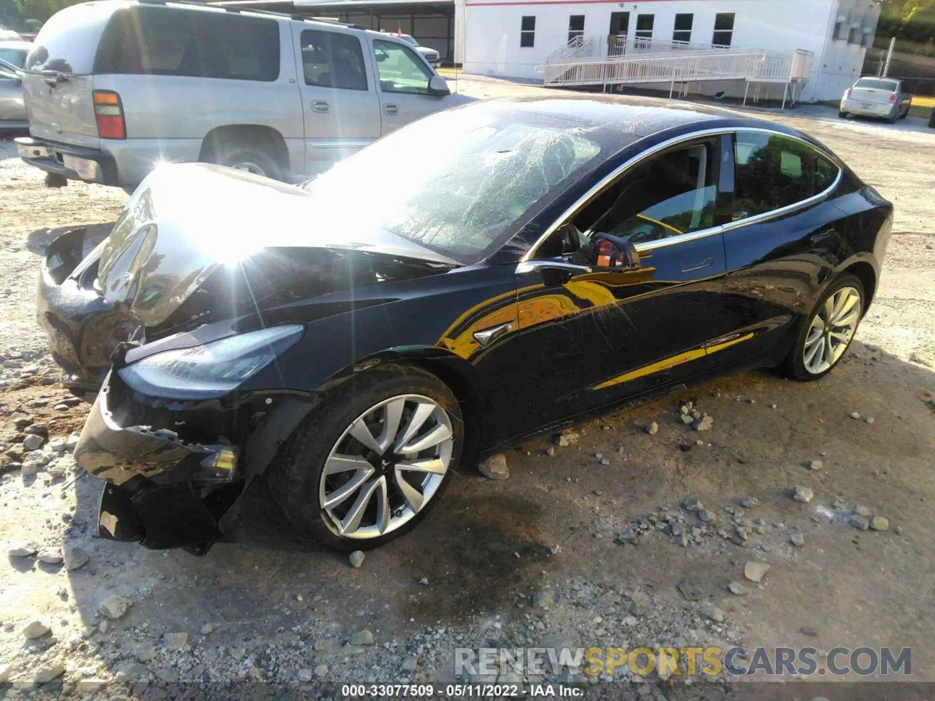 2 Photograph of a damaged car 5YJ3E1EB7KF361339 TESLA MODEL 3 2019