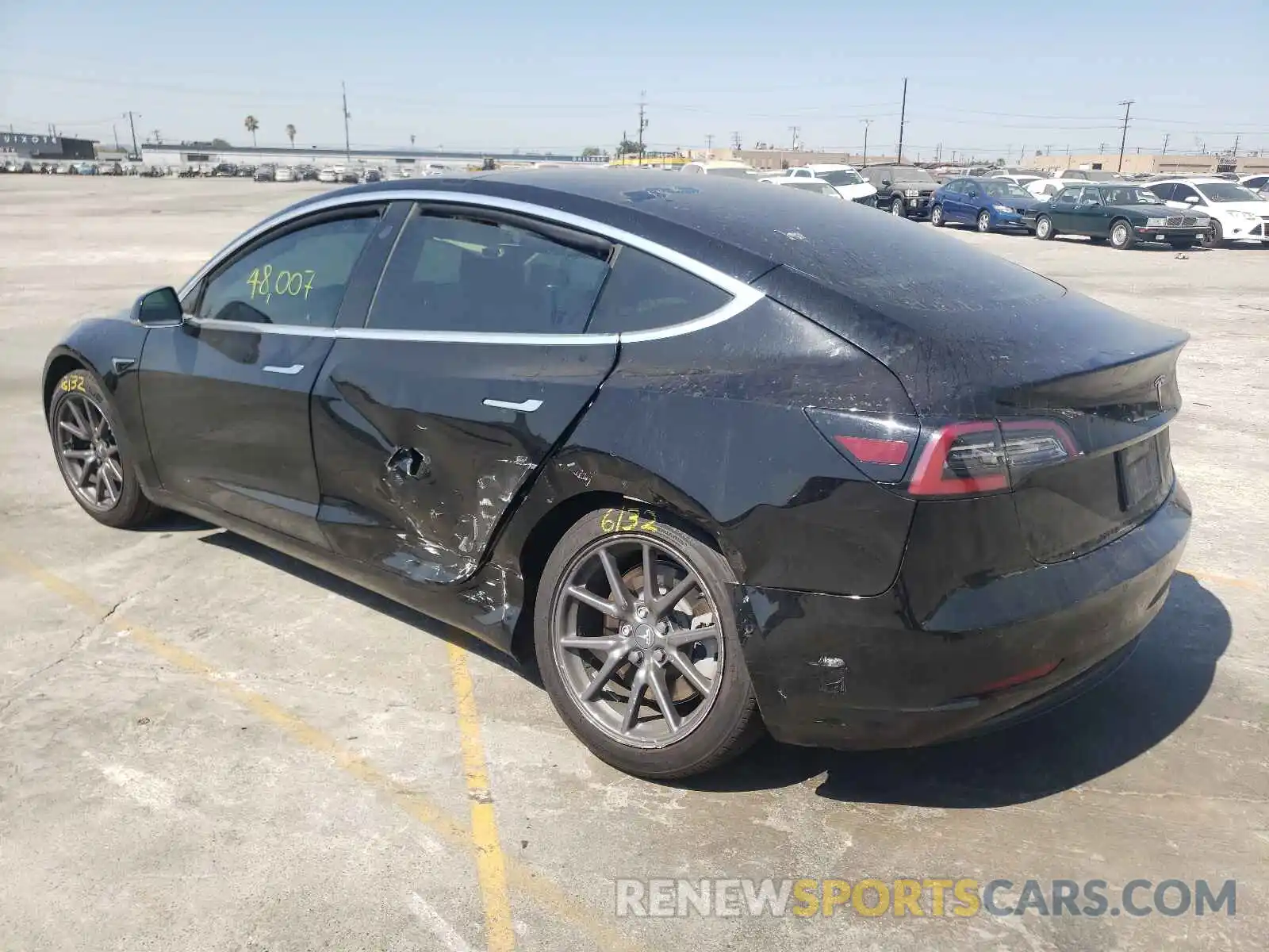 3 Photograph of a damaged car 5YJ3E1EB7KF361342 TESLA MODEL 3 2019