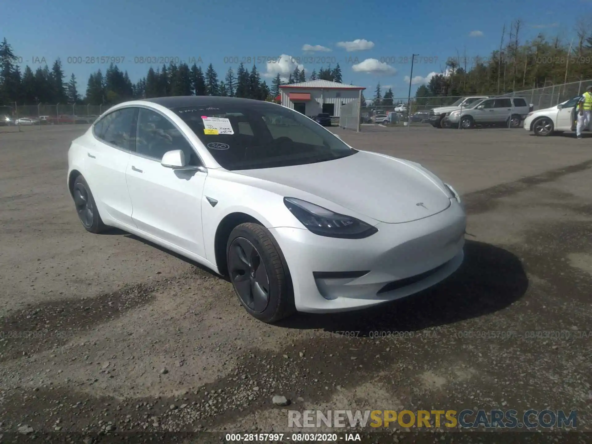 1 Photograph of a damaged car 5YJ3E1EB7KF361602 TESLA MODEL 3 2019