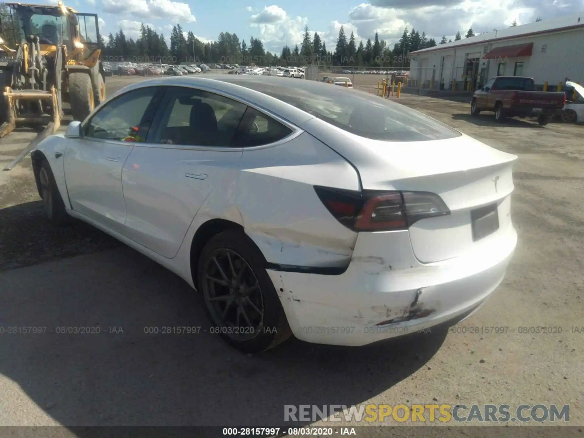 3 Photograph of a damaged car 5YJ3E1EB7KF361602 TESLA MODEL 3 2019