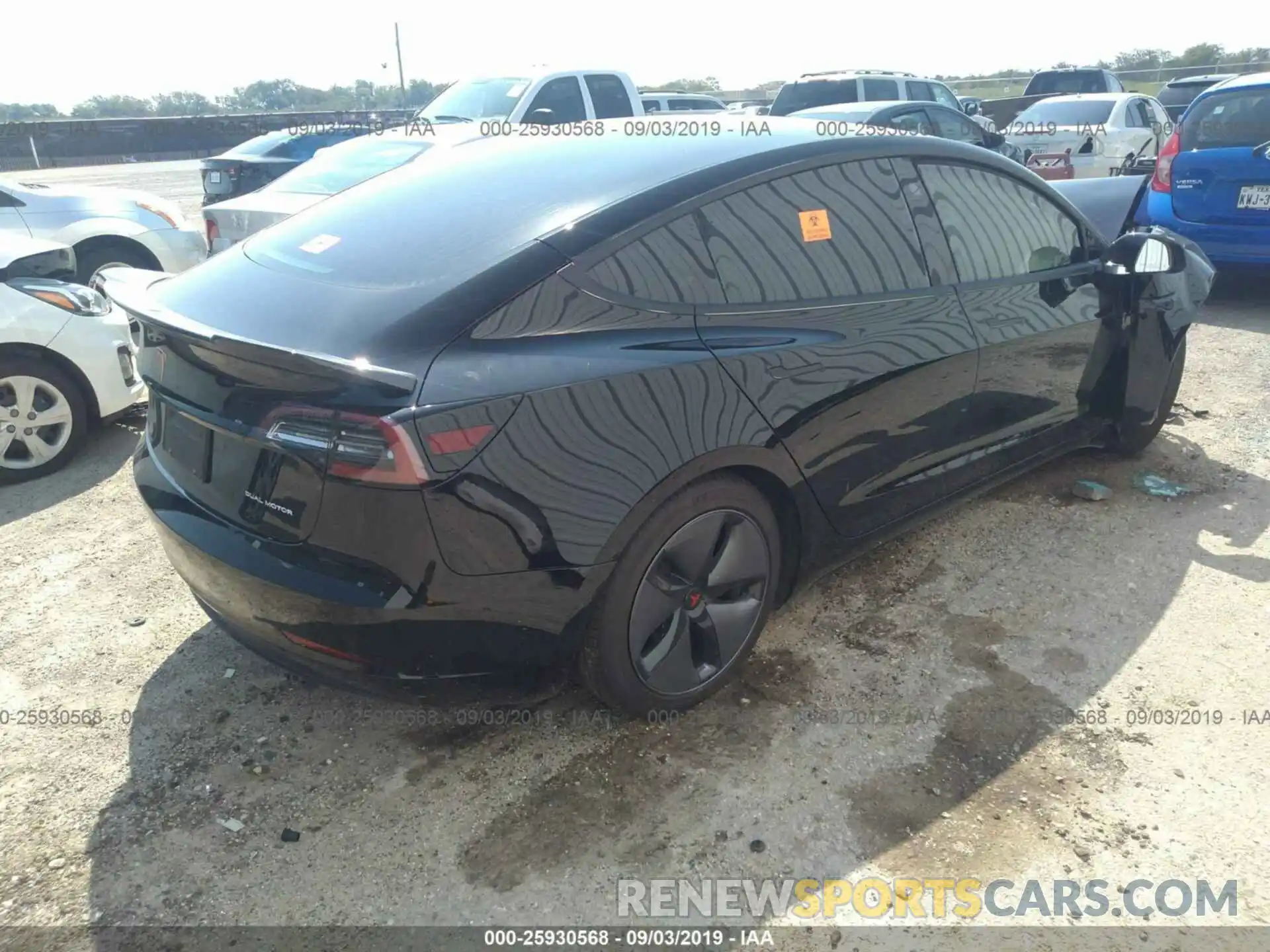 4 Photograph of a damaged car 5YJ3E1EB7KF365259 TESLA MODEL 3 2019