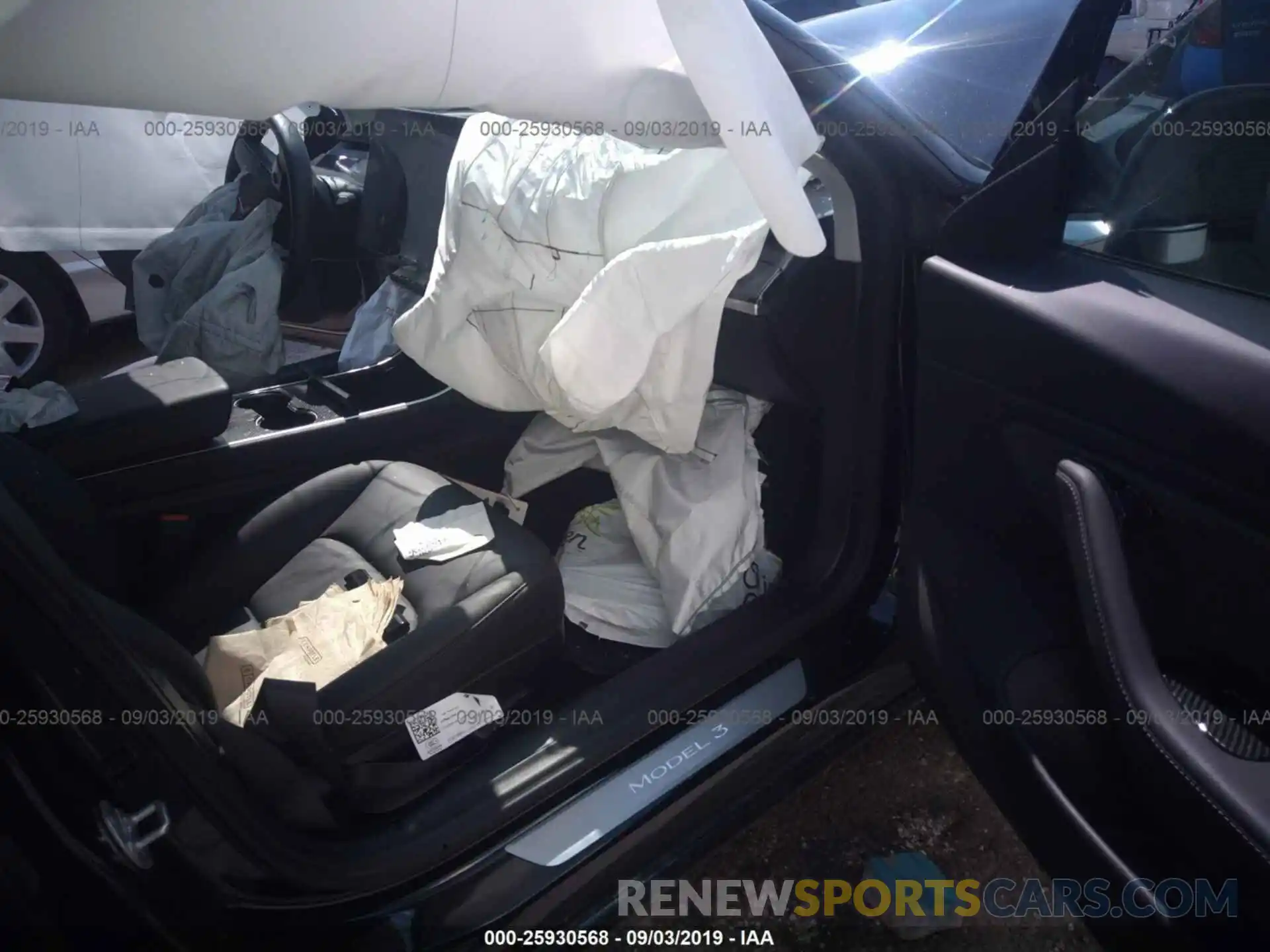 5 Photograph of a damaged car 5YJ3E1EB7KF365259 TESLA MODEL 3 2019