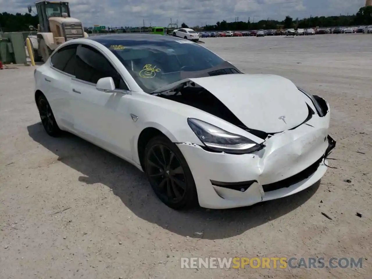 1 Photograph of a damaged car 5YJ3E1EB7KF366010 TESLA MODEL 3 2019