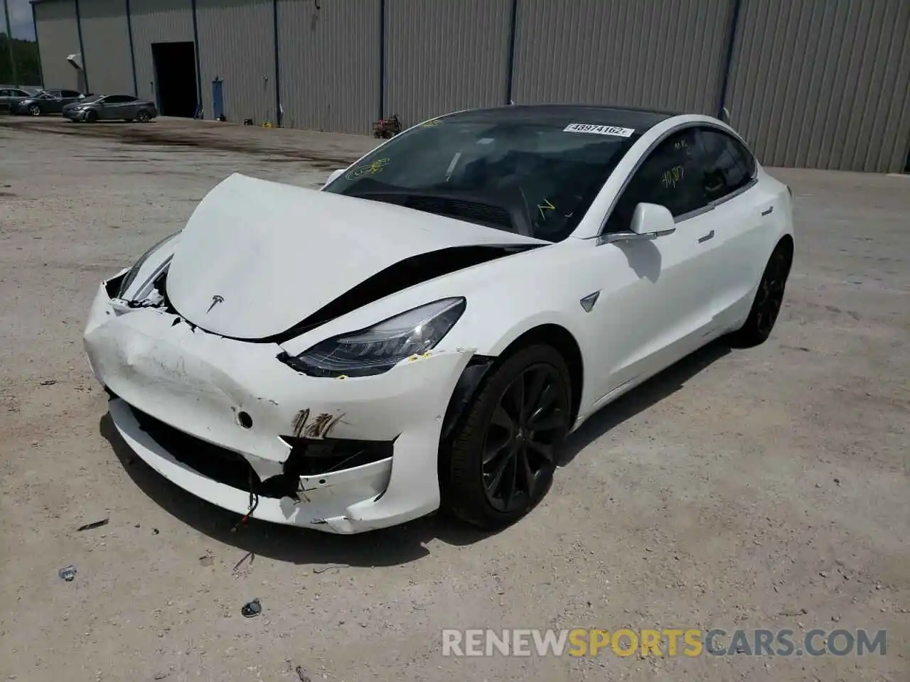 2 Photograph of a damaged car 5YJ3E1EB7KF366010 TESLA MODEL 3 2019