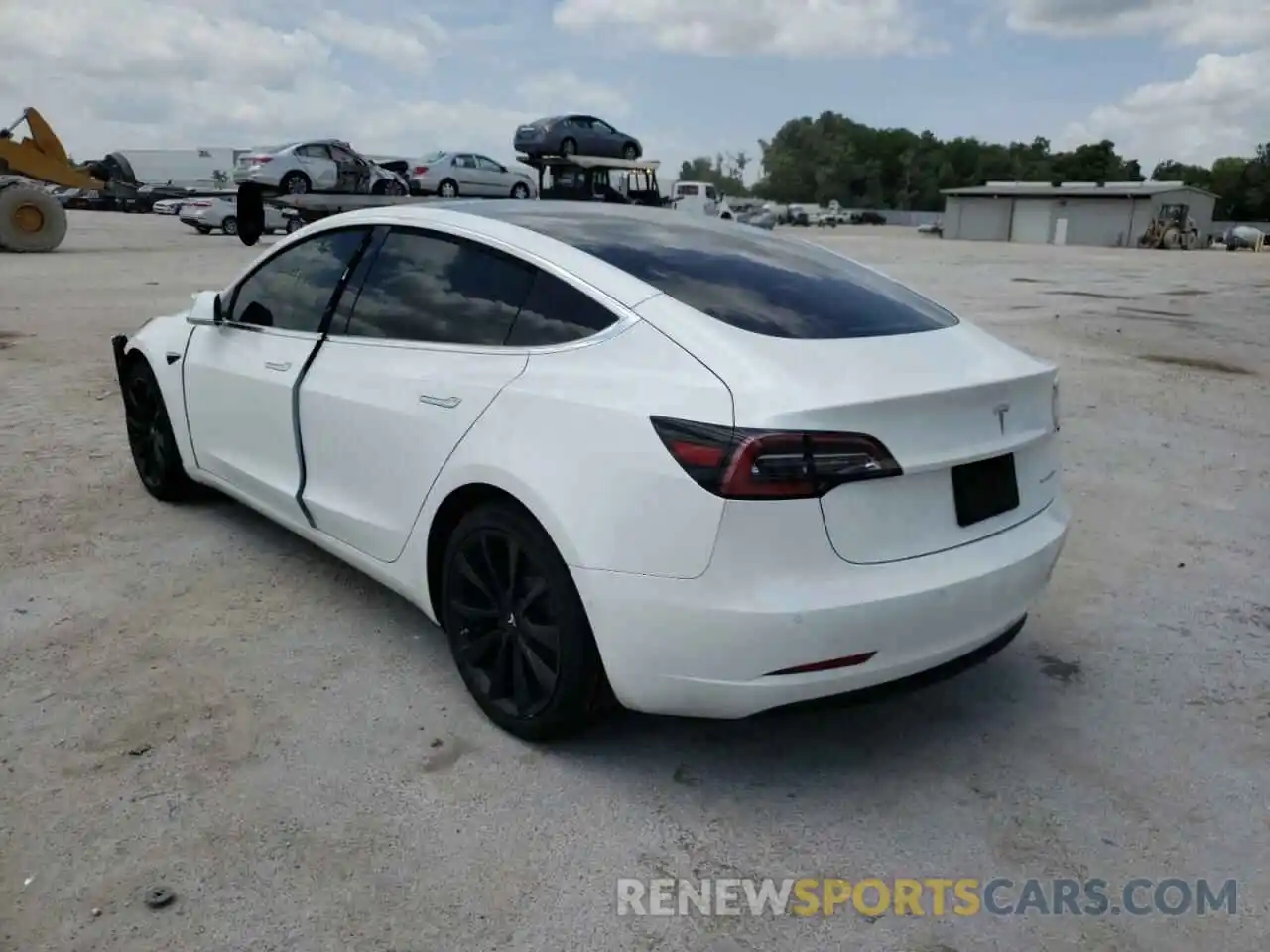 3 Photograph of a damaged car 5YJ3E1EB7KF366010 TESLA MODEL 3 2019