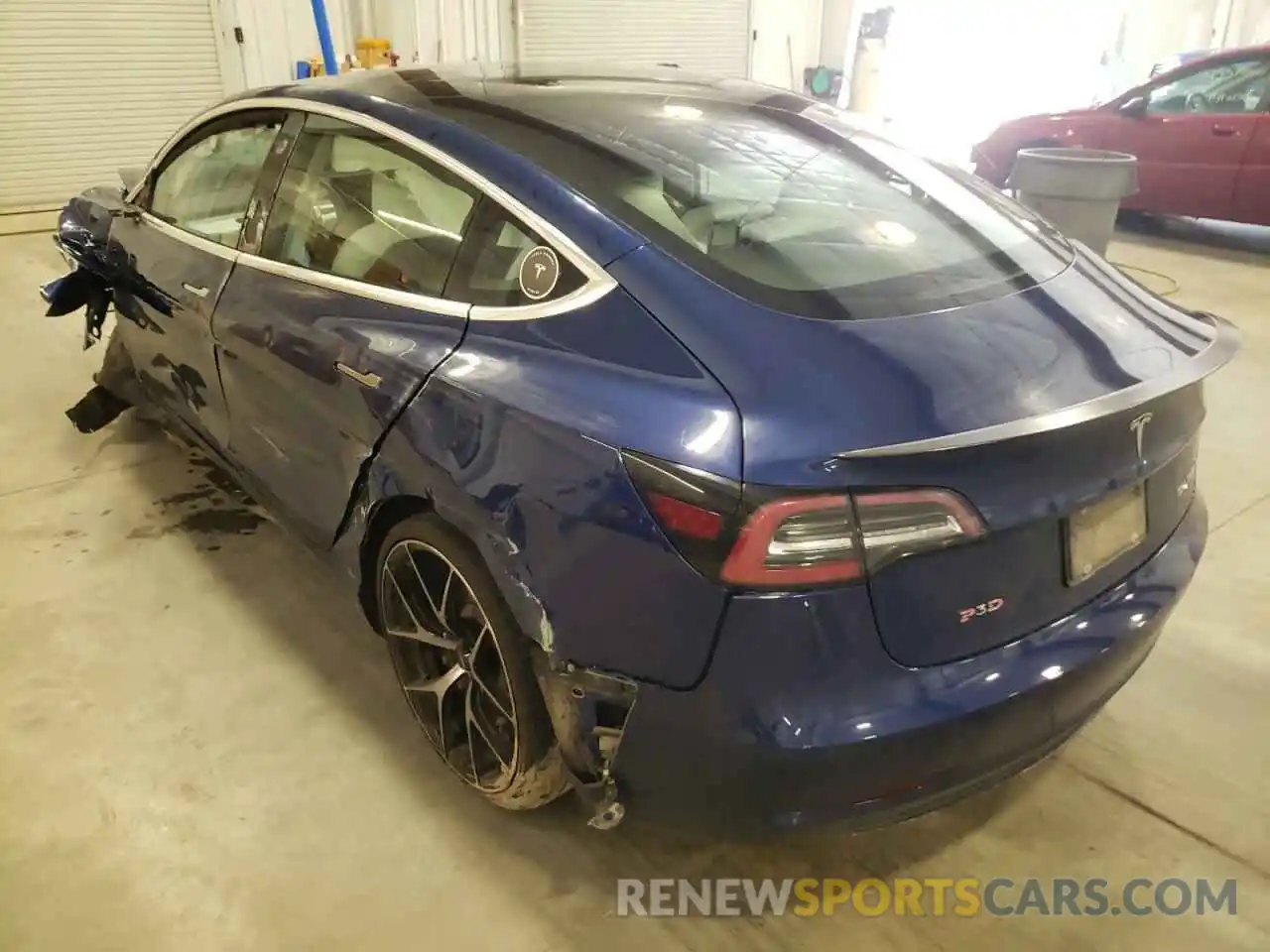 3 Photograph of a damaged car 5YJ3E1EB7KF368159 TESLA MODEL 3 2019