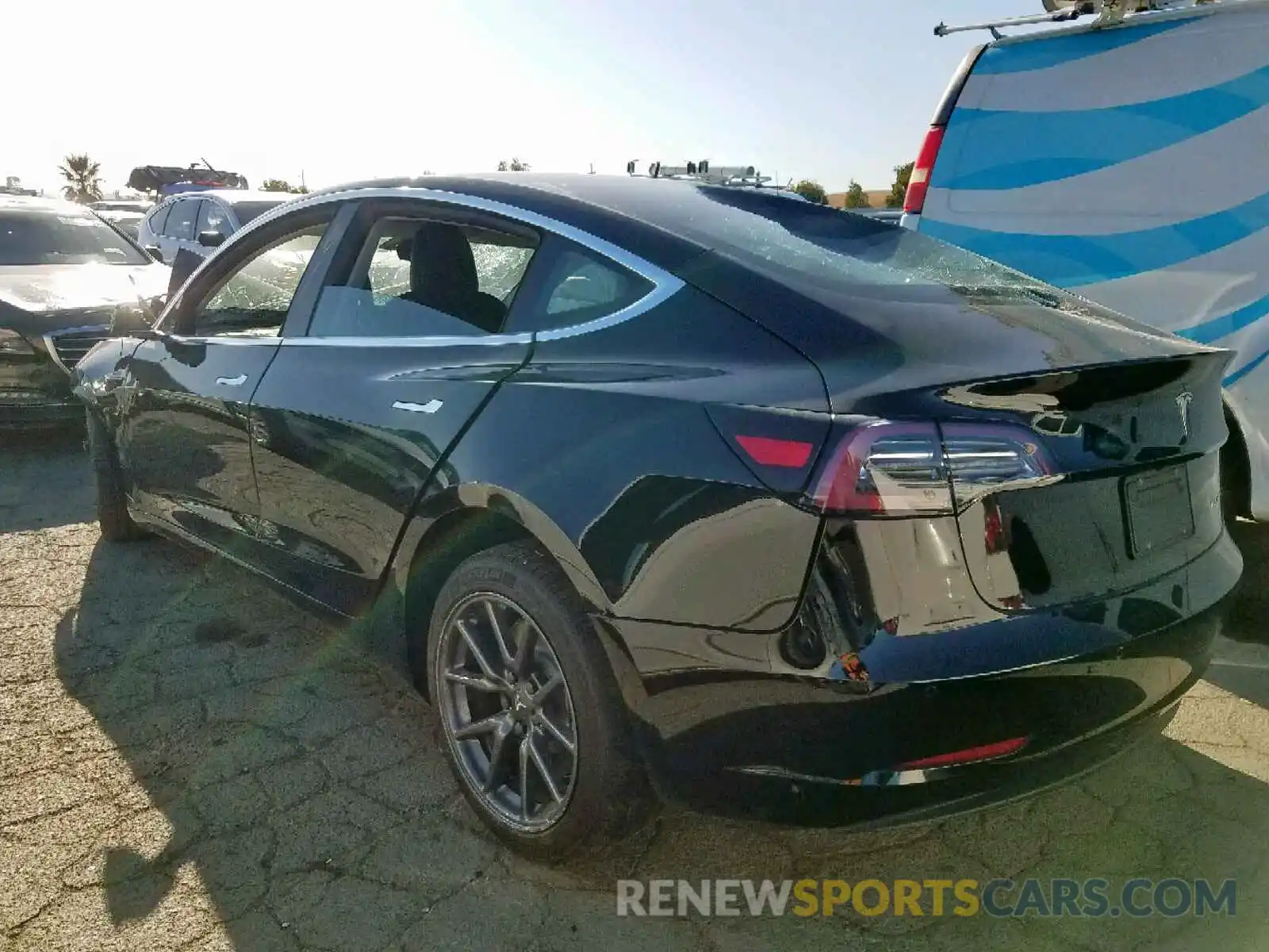 3 Photograph of a damaged car 5YJ3E1EB7KF385043 TESLA MODEL 3 2019