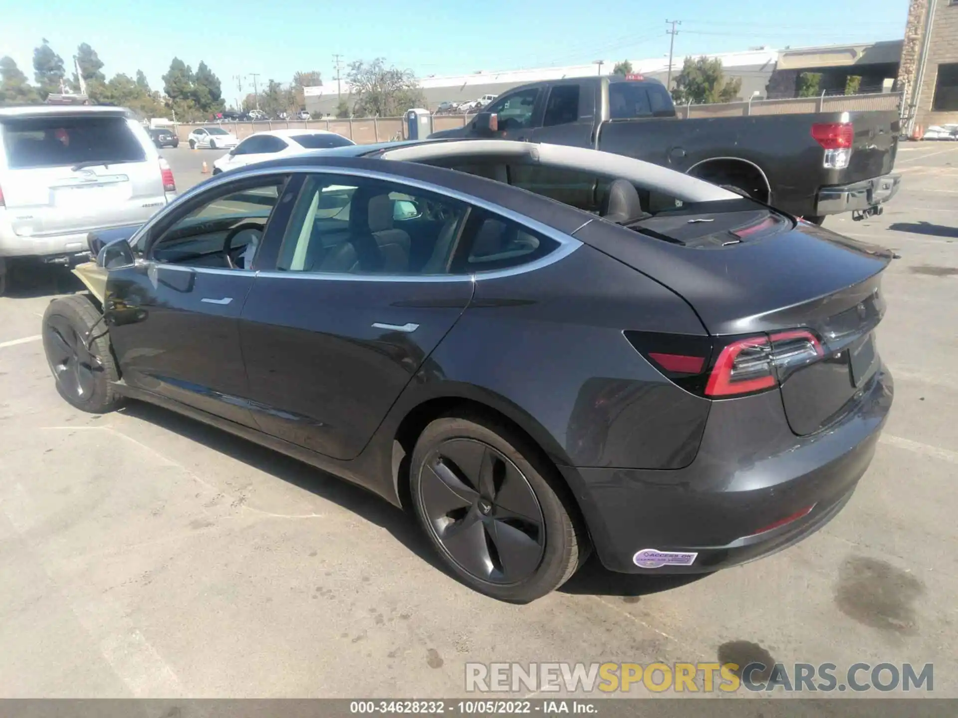 3 Photograph of a damaged car 5YJ3E1EB7KF386726 TESLA MODEL 3 2019