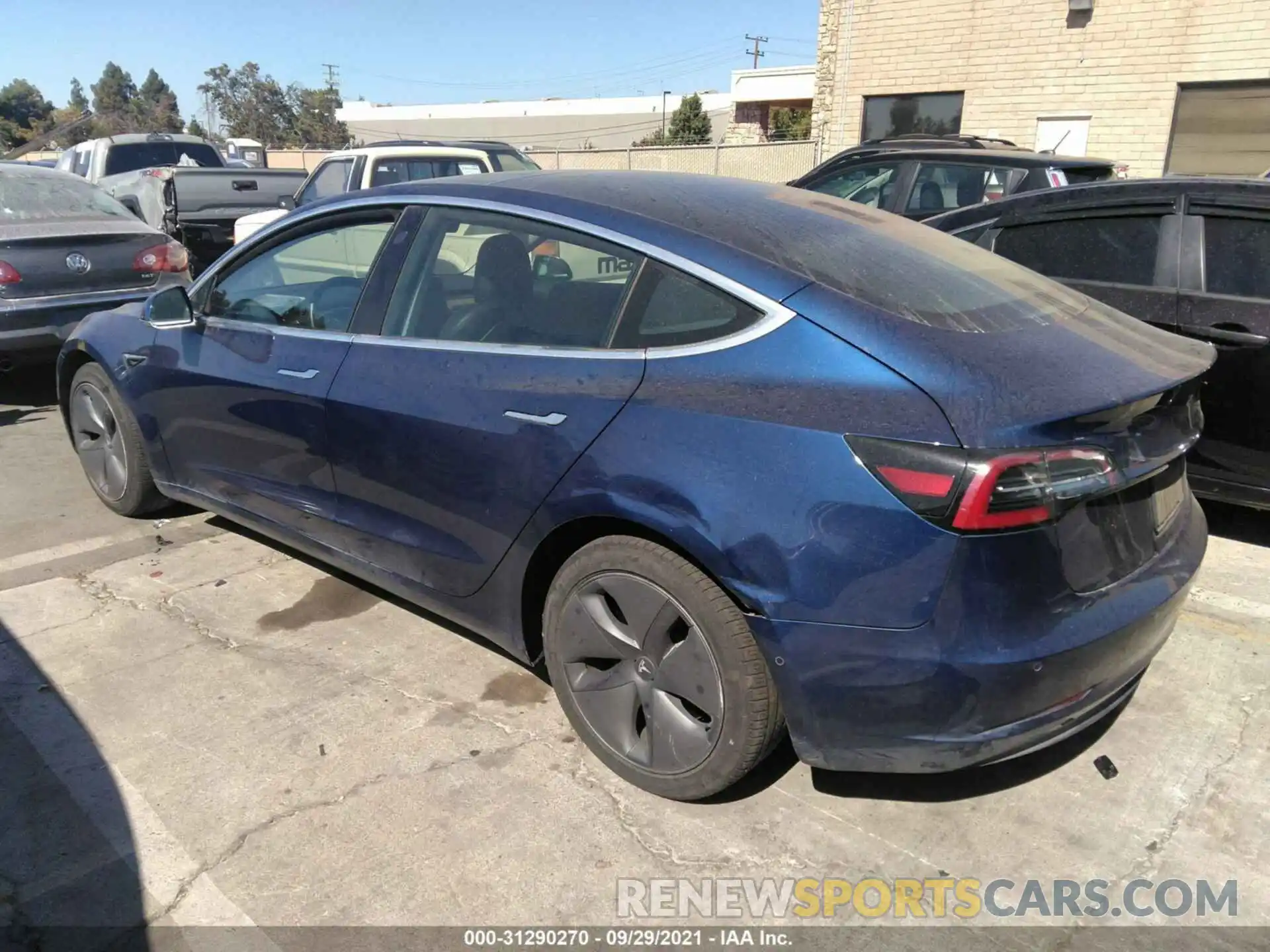 3 Photograph of a damaged car 5YJ3E1EB7KF387858 TESLA MODEL 3 2019