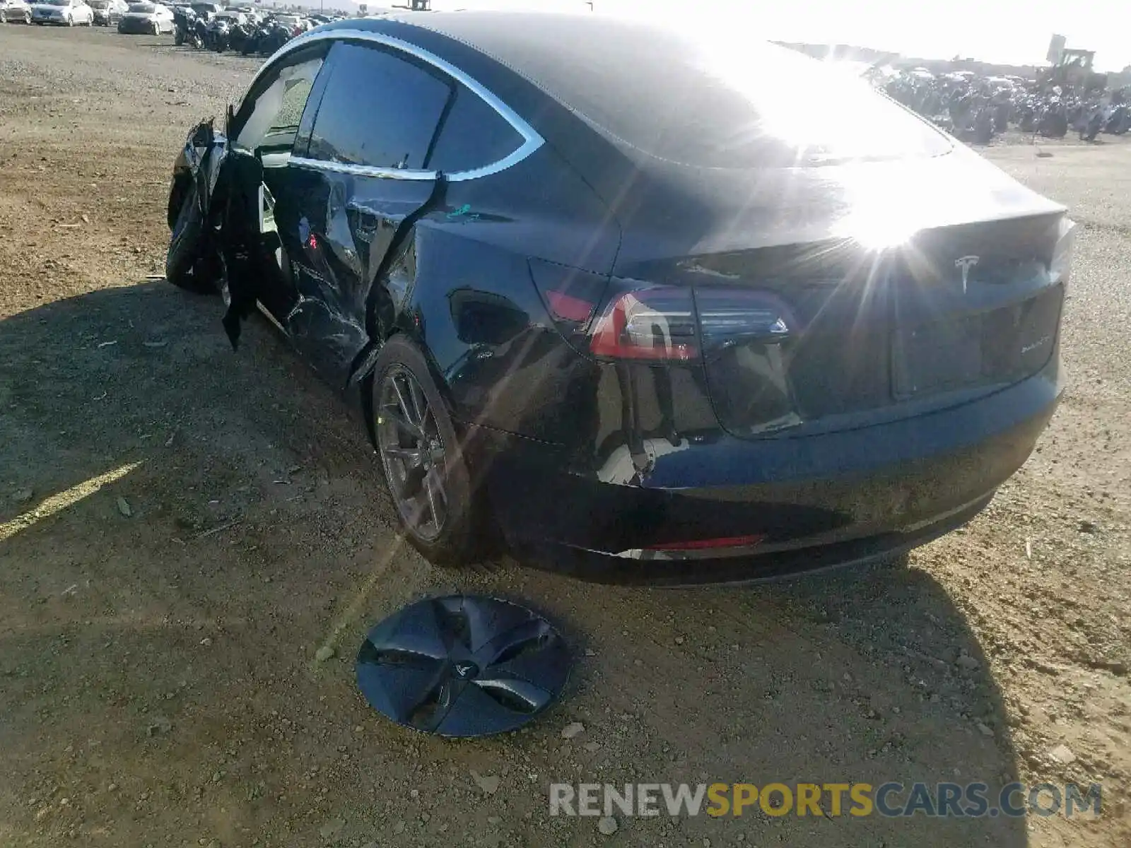 3 Photograph of a damaged car 5YJ3E1EB7KF390615 TESLA MODEL 3 2019