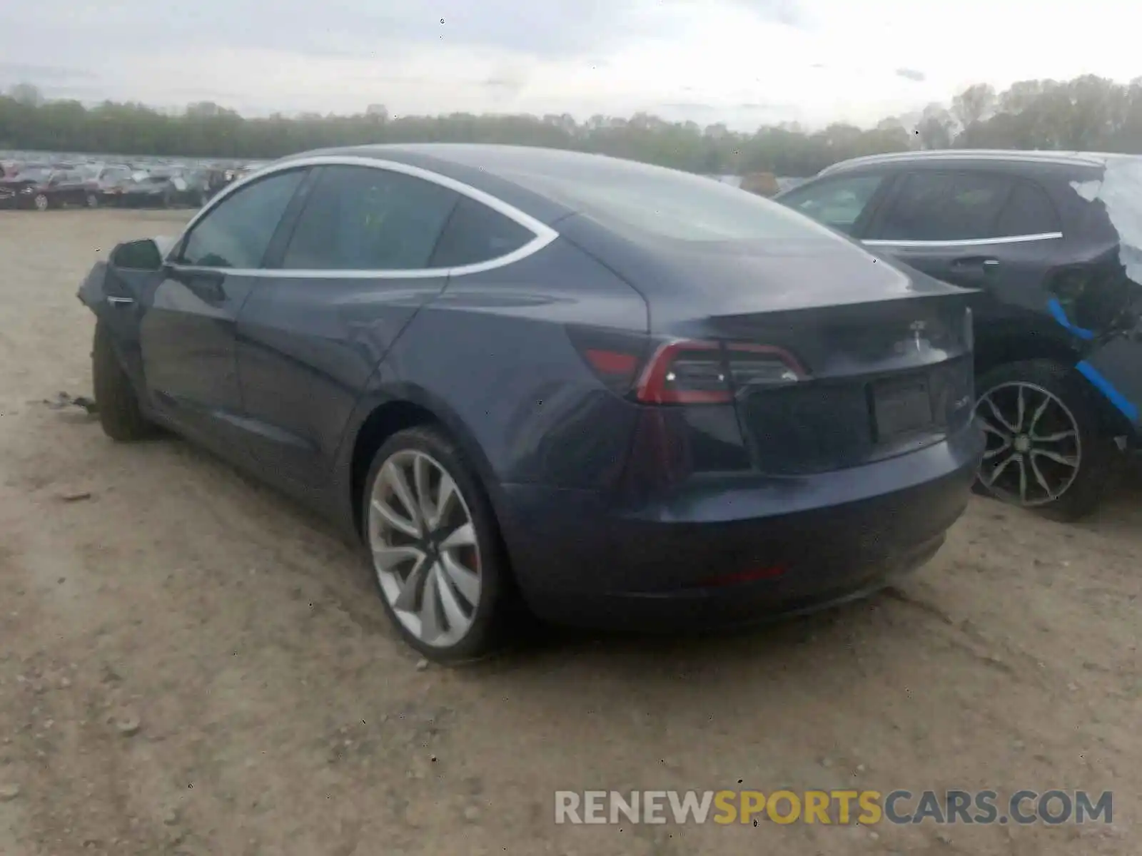 3 Photograph of a damaged car 5YJ3E1EB7KF393398 TESLA MODEL 3 2019