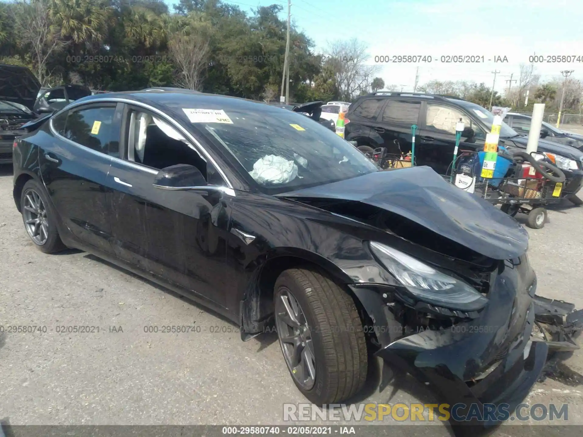 1 Photograph of a damaged car 5YJ3E1EB7KF432345 TESLA MODEL 3 2019