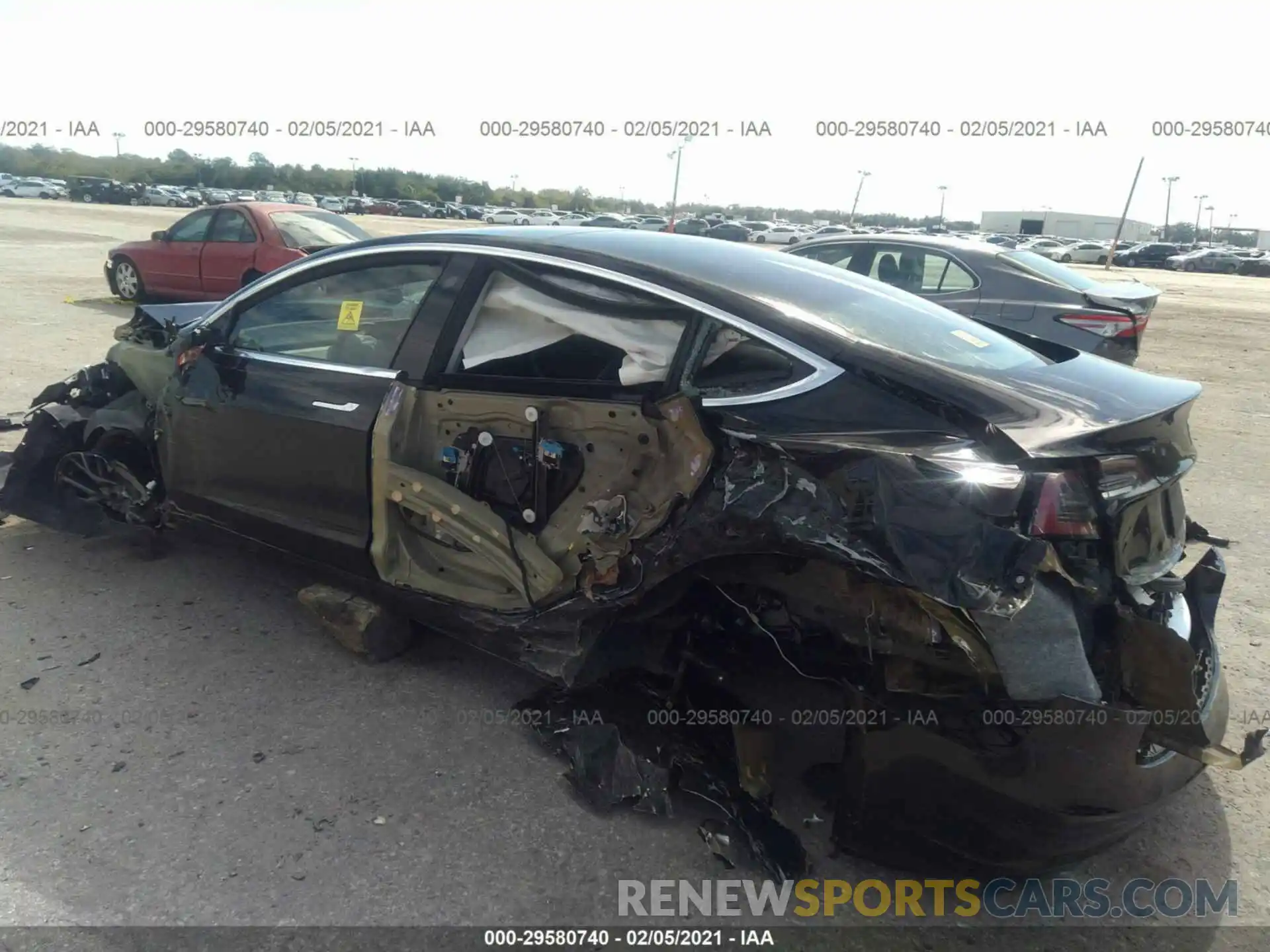 3 Photograph of a damaged car 5YJ3E1EB7KF432345 TESLA MODEL 3 2019