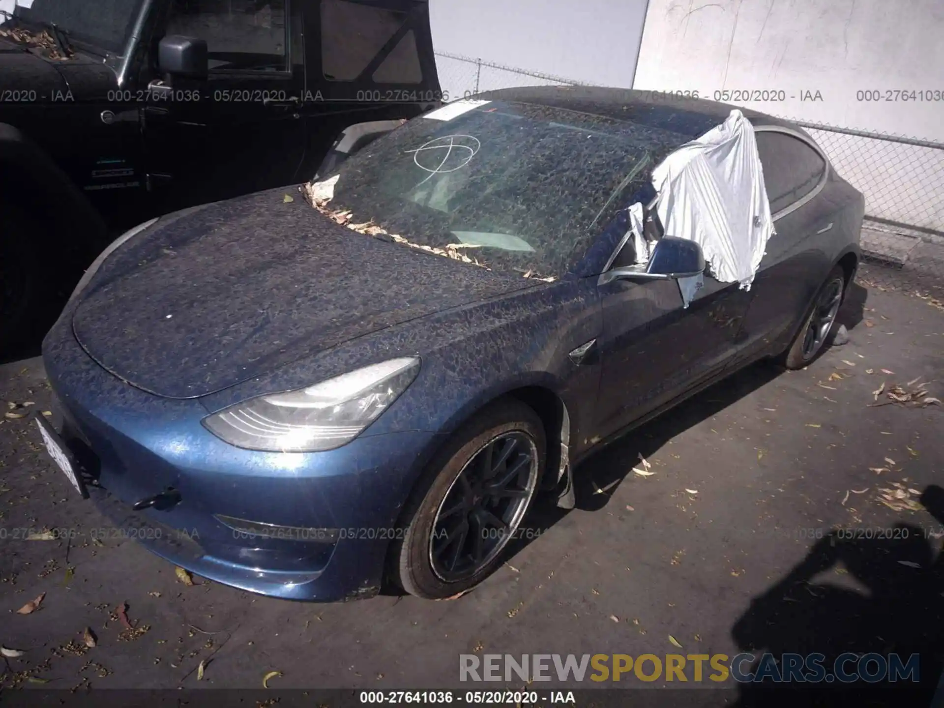 2 Photograph of a damaged car 5YJ3E1EB7KF433205 TESLA MODEL 3 2019