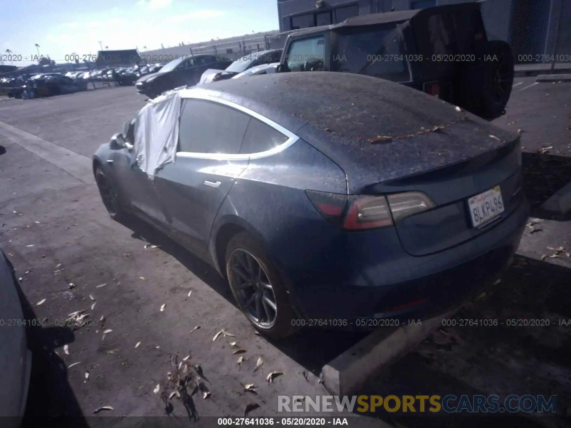 3 Photograph of a damaged car 5YJ3E1EB7KF433205 TESLA MODEL 3 2019