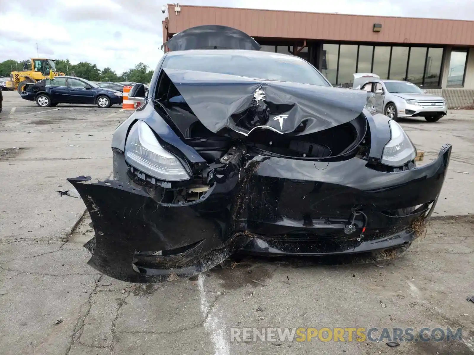 9 Photograph of a damaged car 5YJ3E1EB7KF433592 TESLA MODEL 3 2019