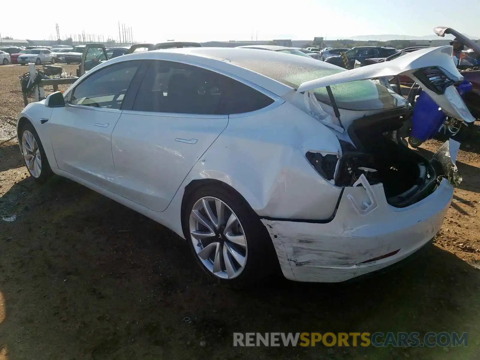 3 Photograph of a damaged car 5YJ3E1EB7KF434063 TESLA MODEL 3 2019