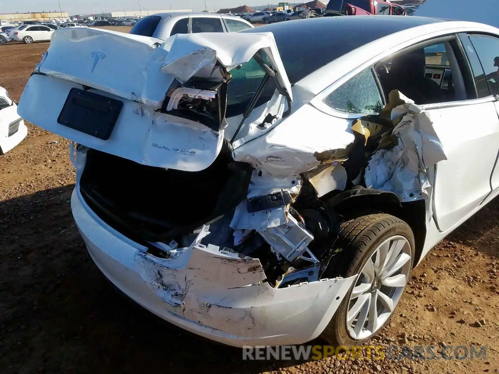 9 Photograph of a damaged car 5YJ3E1EB7KF434063 TESLA MODEL 3 2019