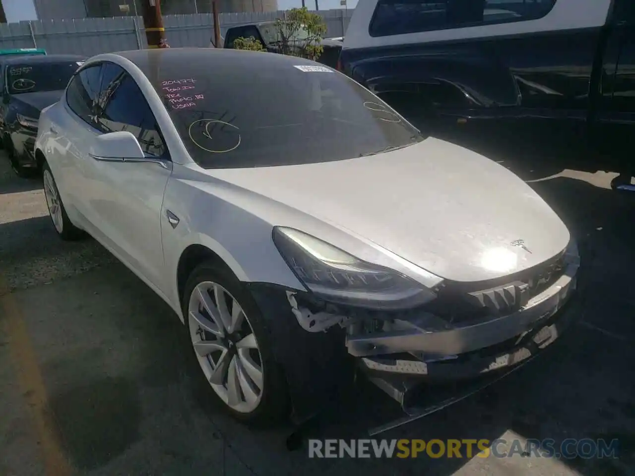 1 Фотография поврежденного автомобиля 5YJ3E1EB7KF434161 TESLA MODEL 3 2019