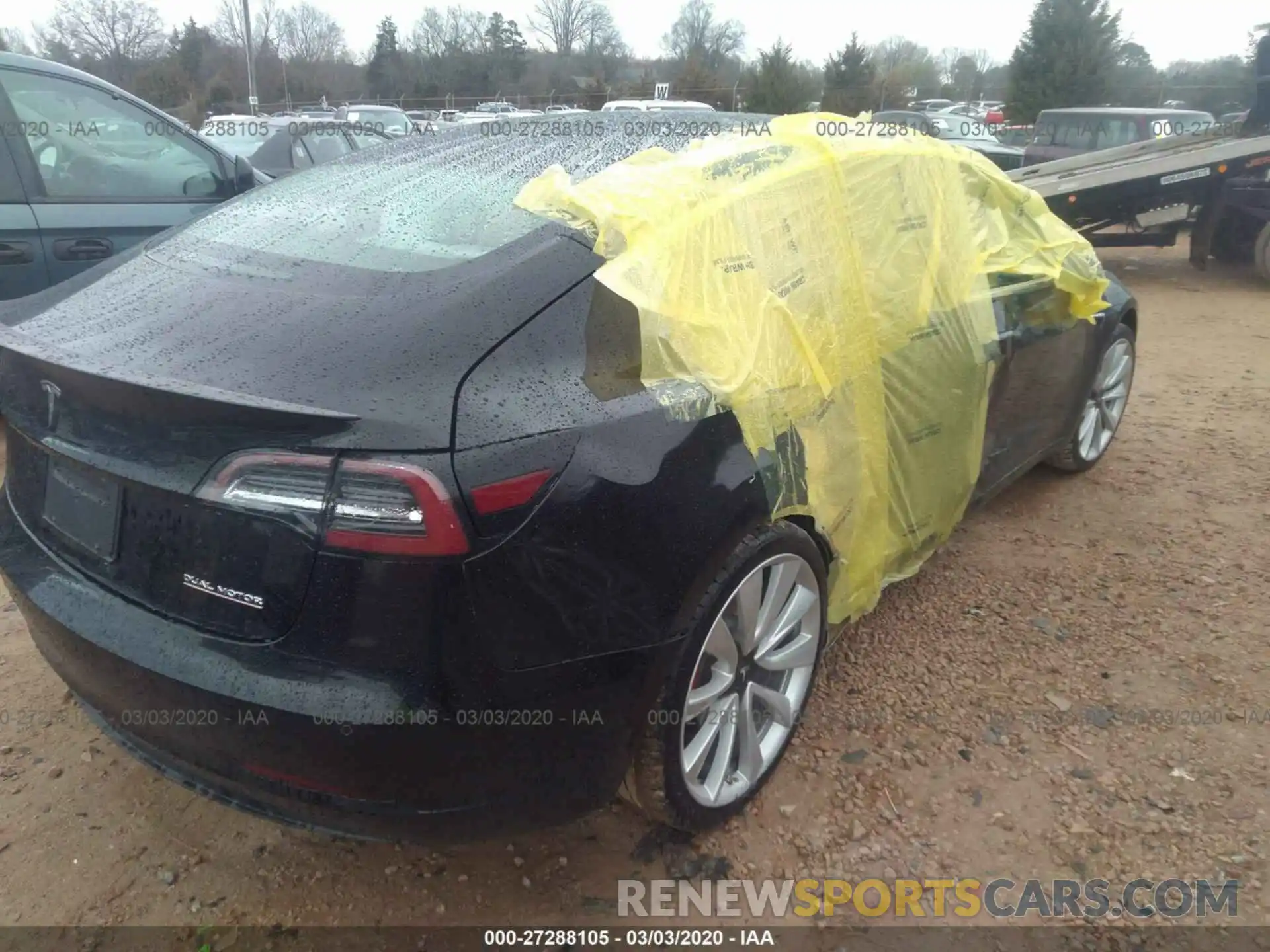 4 Photograph of a damaged car 5YJ3E1EB7KF434239 TESLA MODEL 3 2019