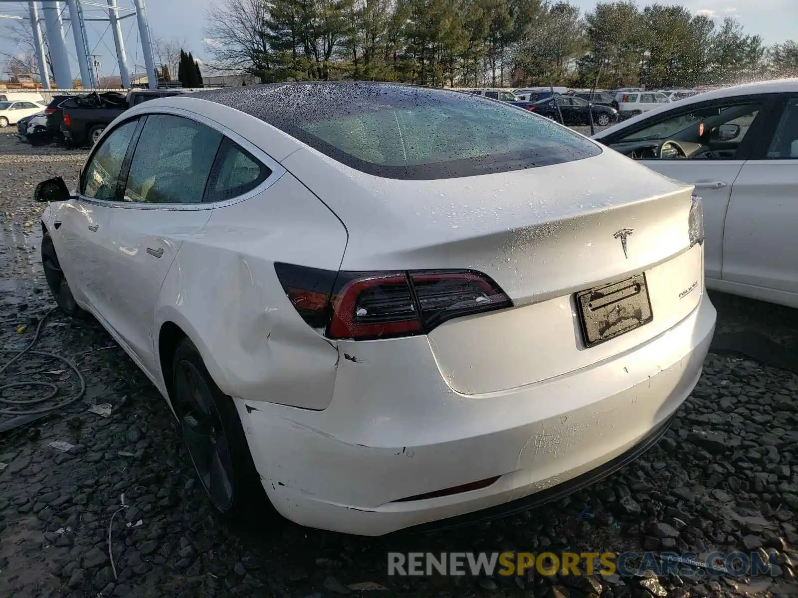 3 Photograph of a damaged car 5YJ3E1EB7KF436993 TESLA MODEL 3 2019