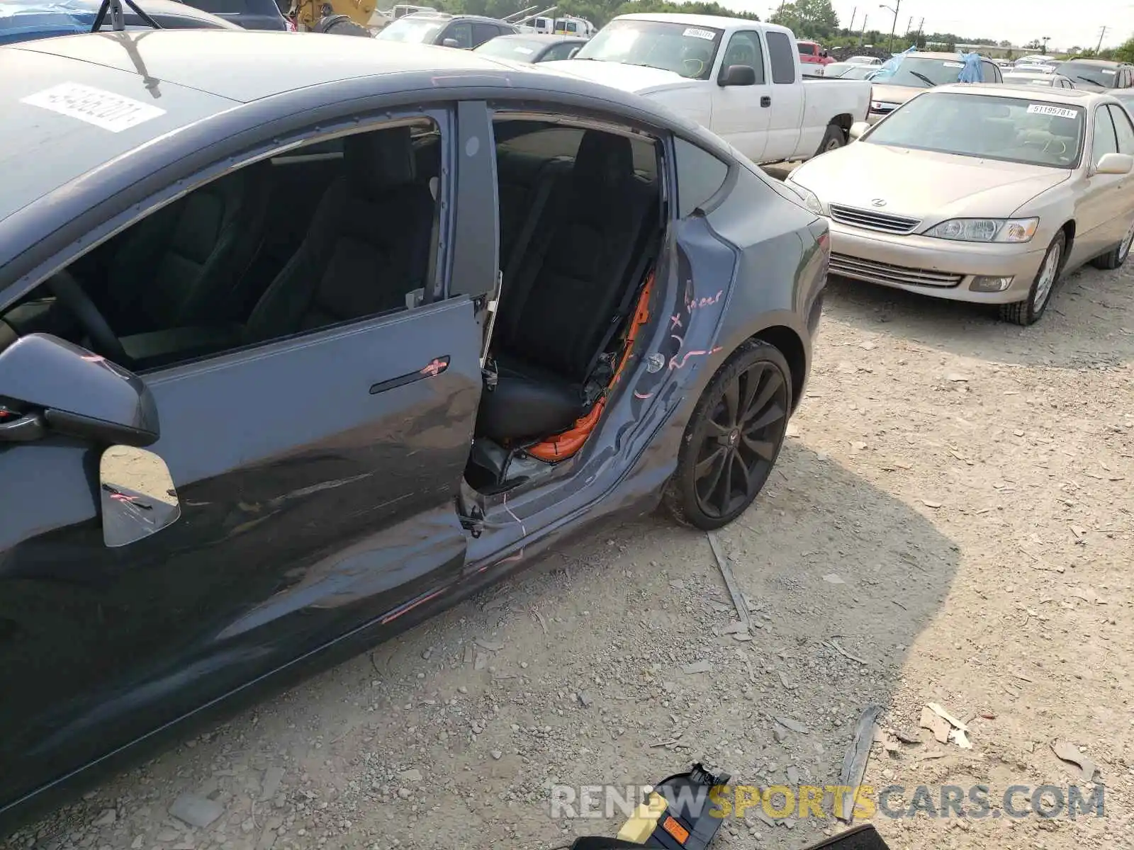 9 Photograph of a damaged car 5YJ3E1EB7KF438811 TESLA MODEL 3 2019