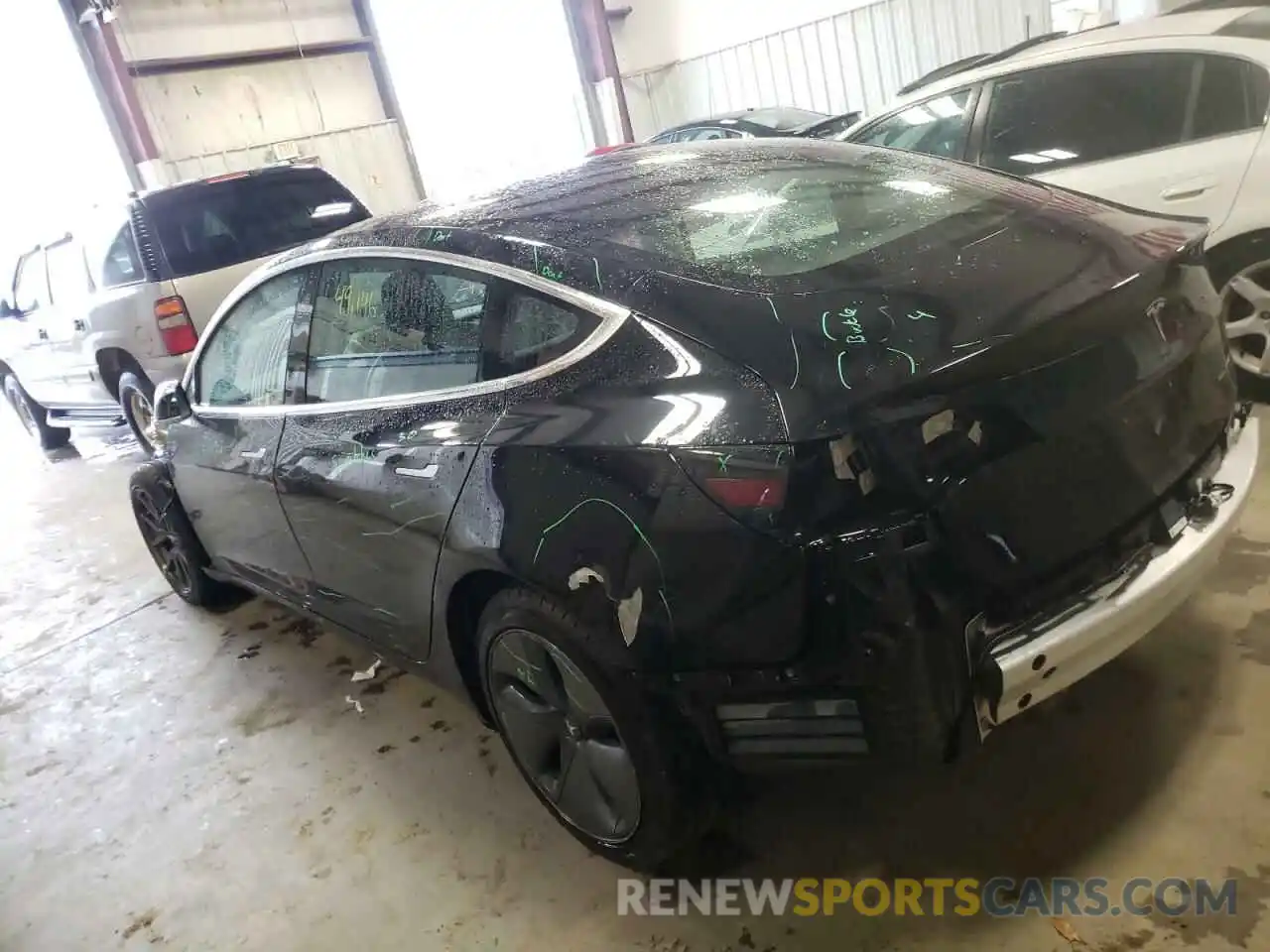 3 Photograph of a damaged car 5YJ3E1EB7KF451607 TESLA MODEL 3 2019