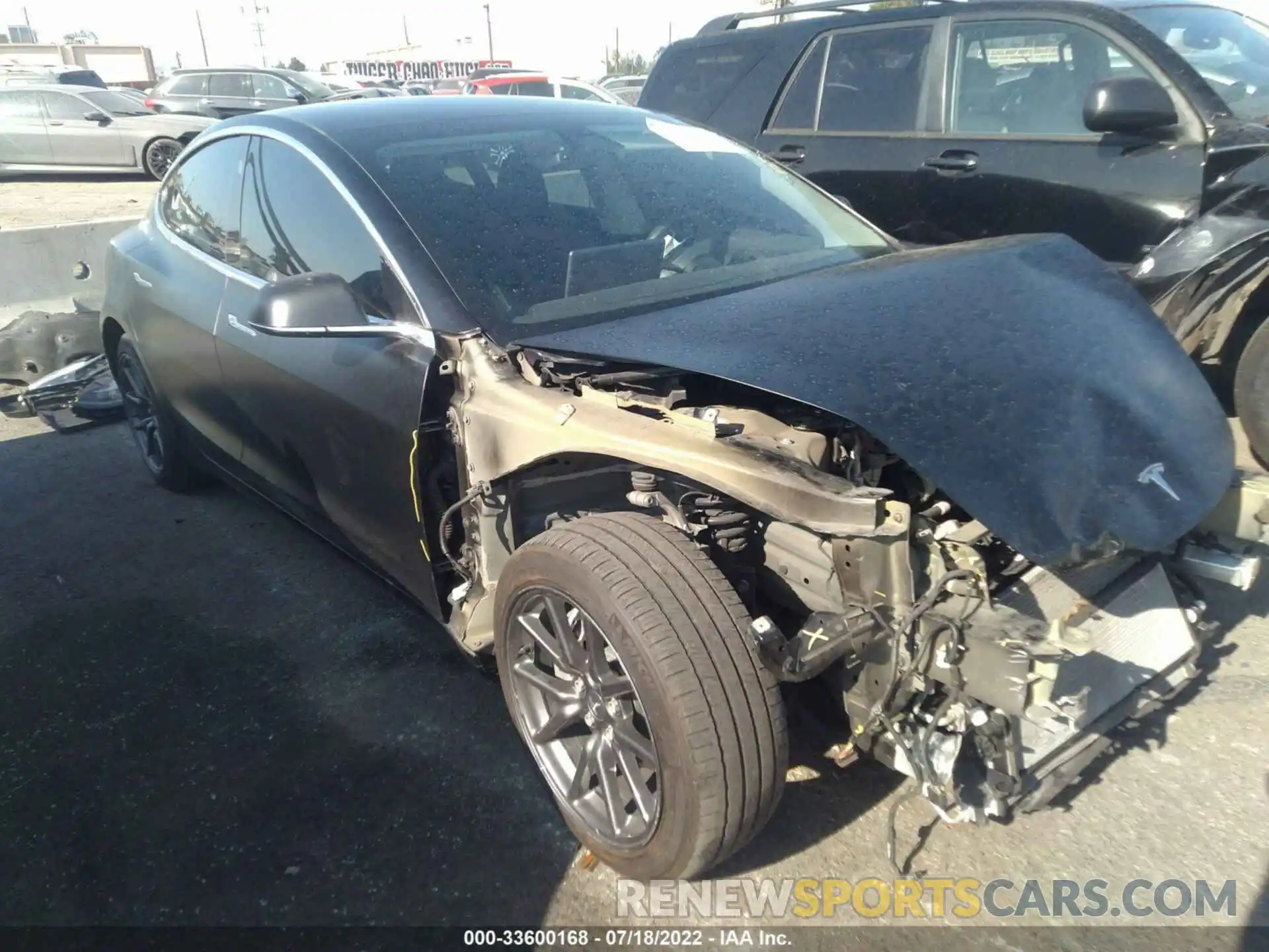 1 Photograph of a damaged car 5YJ3E1EB7KF451753 TESLA MODEL 3 2019