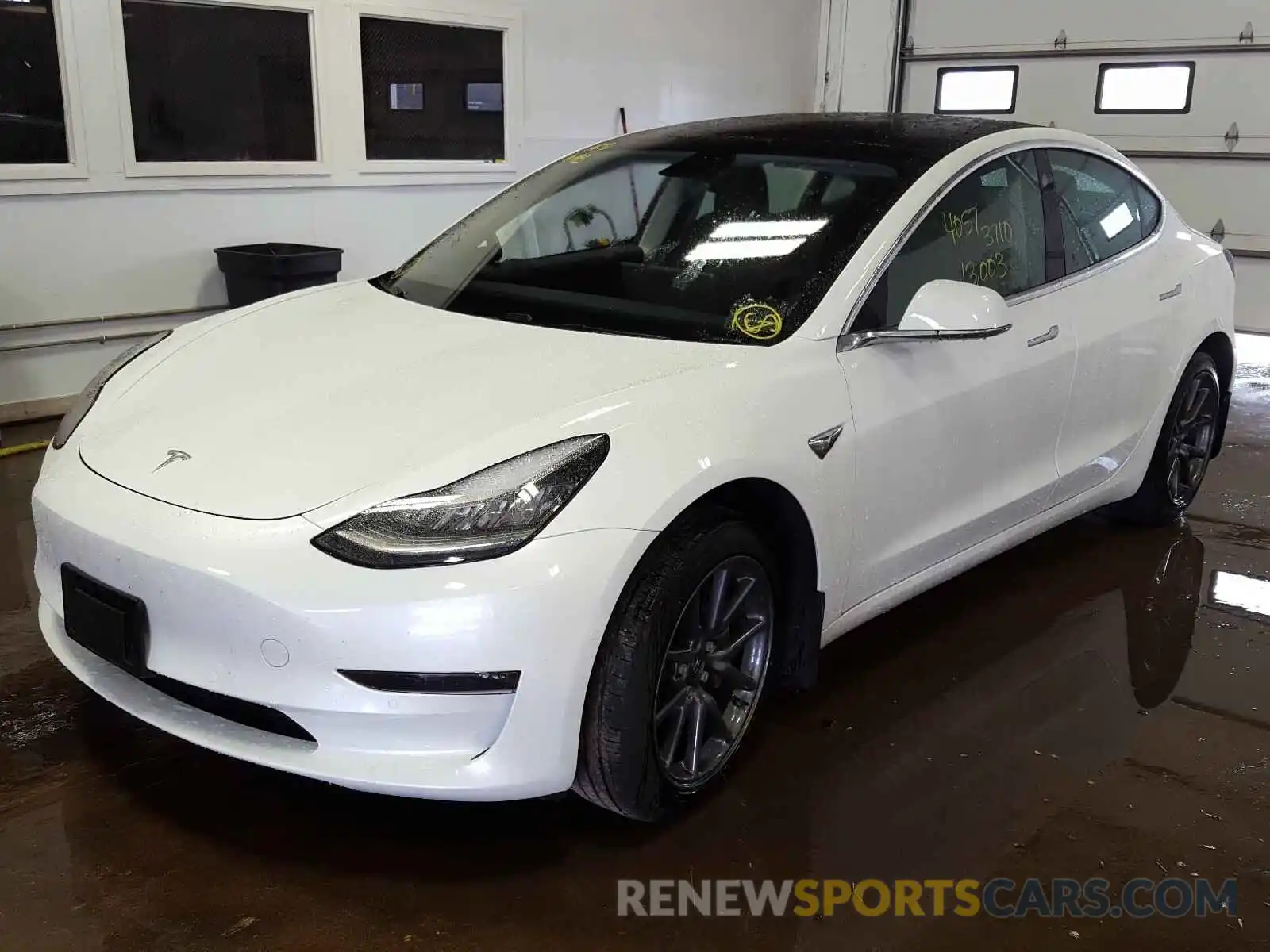 2 Photograph of a damaged car 5YJ3E1EB7KF451896 TESLA MODEL 3 2019