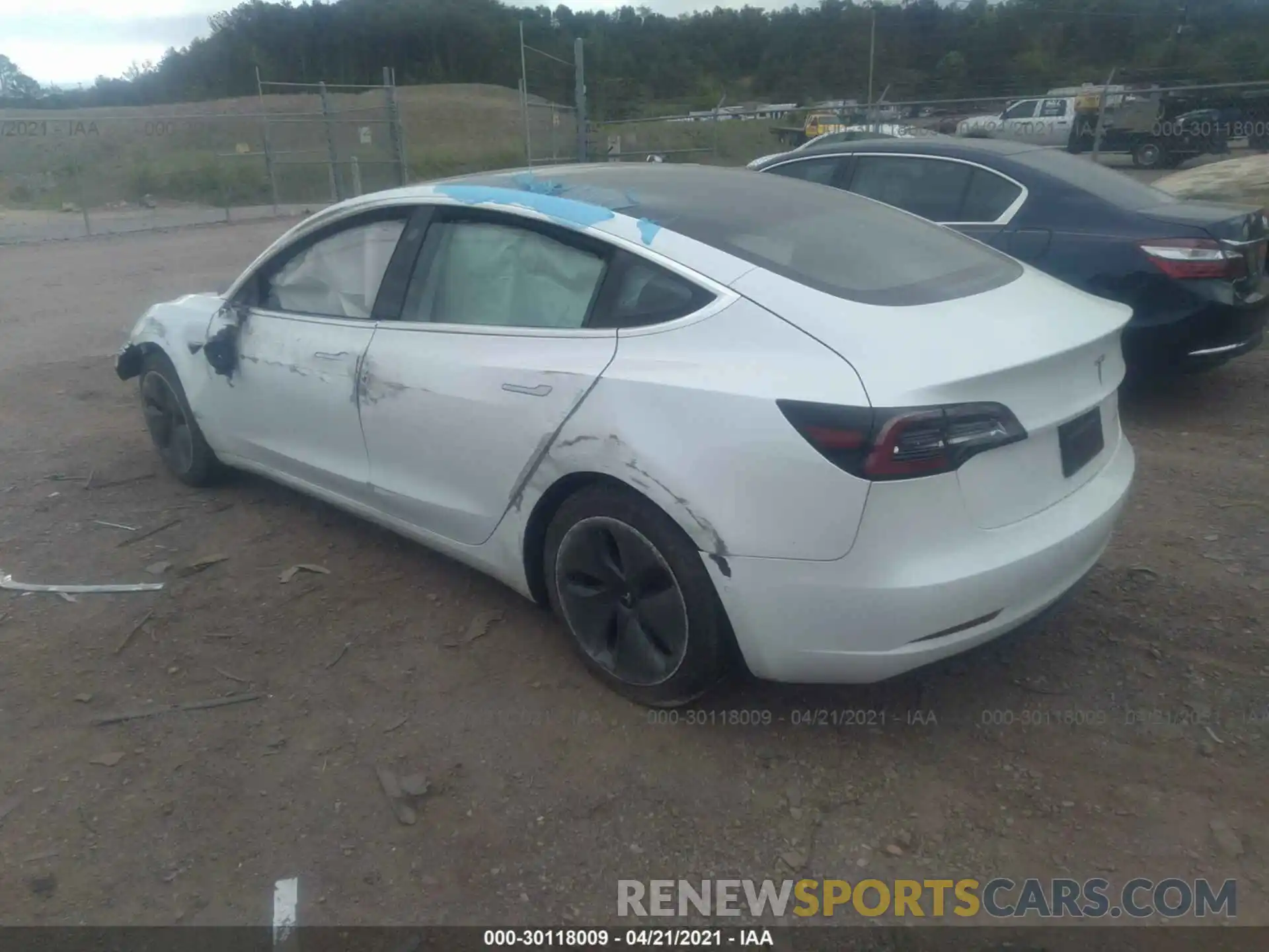 3 Photograph of a damaged car 5YJ3E1EB7KF452935 TESLA MODEL 3 2019