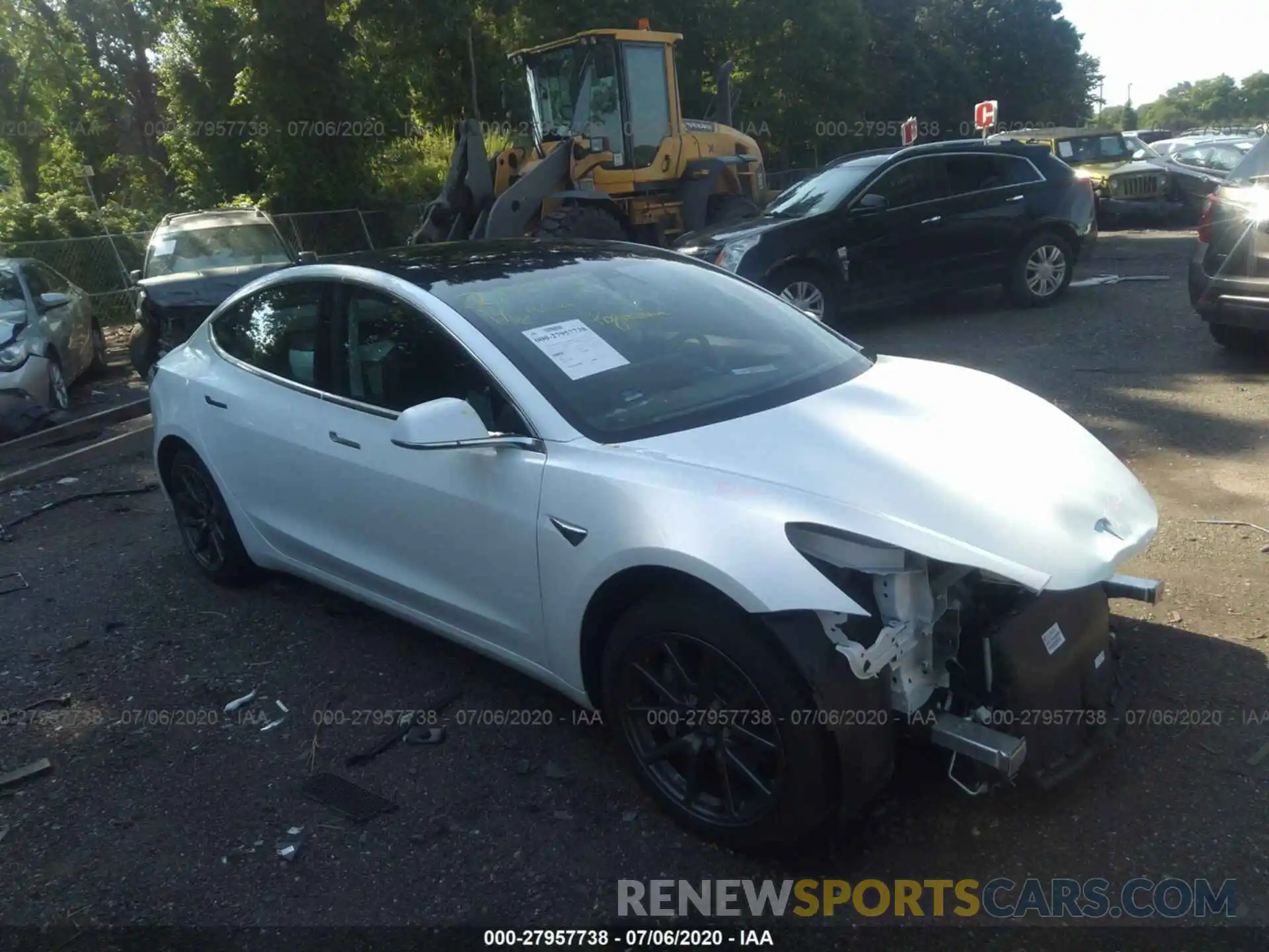 1 Photograph of a damaged car 5YJ3E1EB7KF469170 TESLA MODEL 3 2019