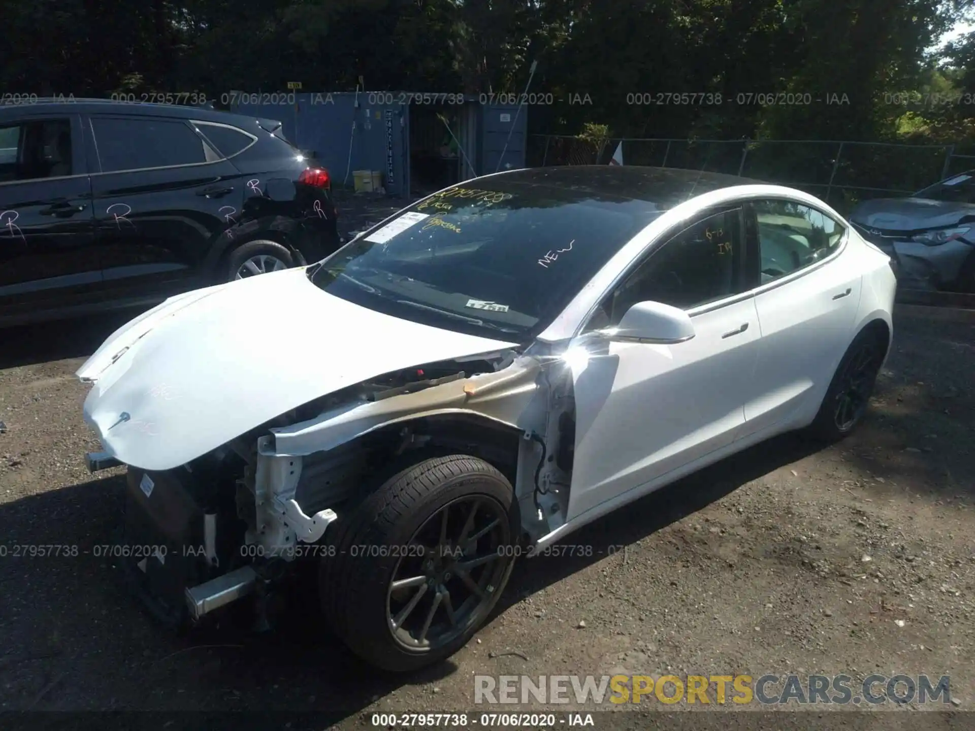 2 Photograph of a damaged car 5YJ3E1EB7KF469170 TESLA MODEL 3 2019