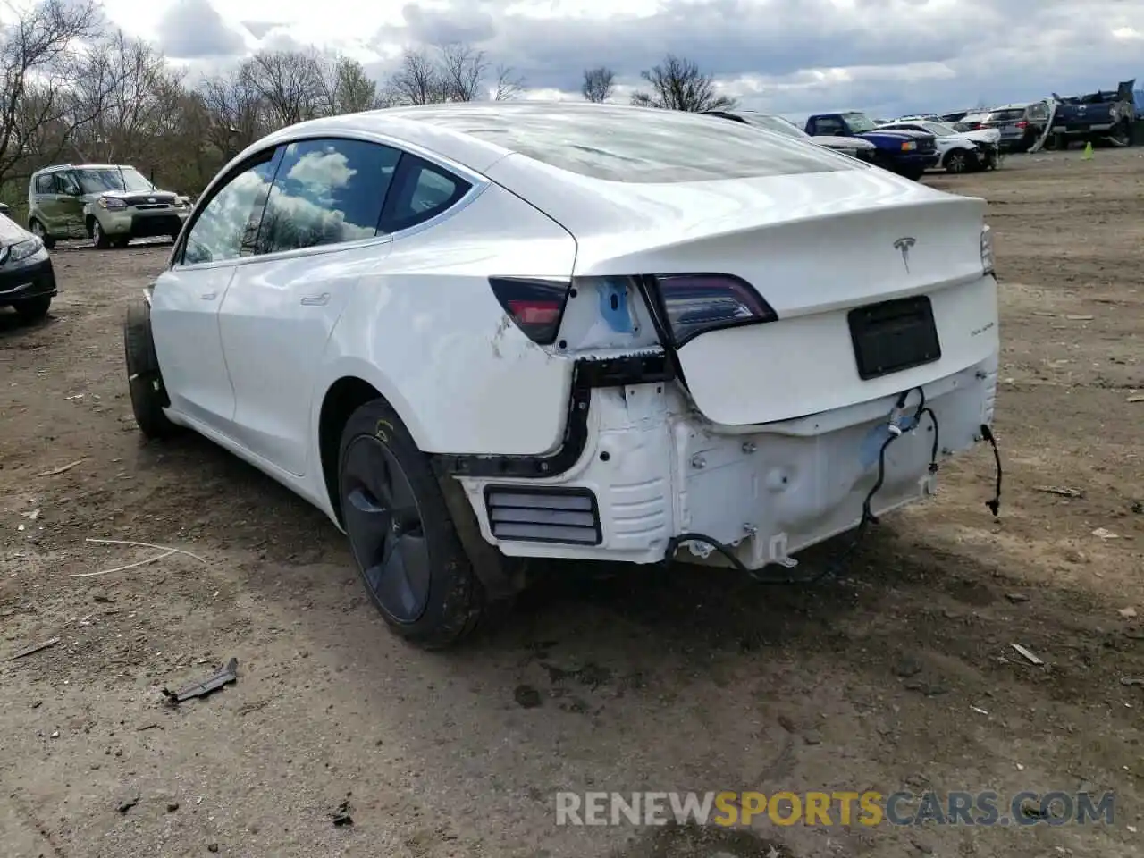 3 Photograph of a damaged car 5YJ3E1EB7KF469184 TESLA MODEL 3 2019