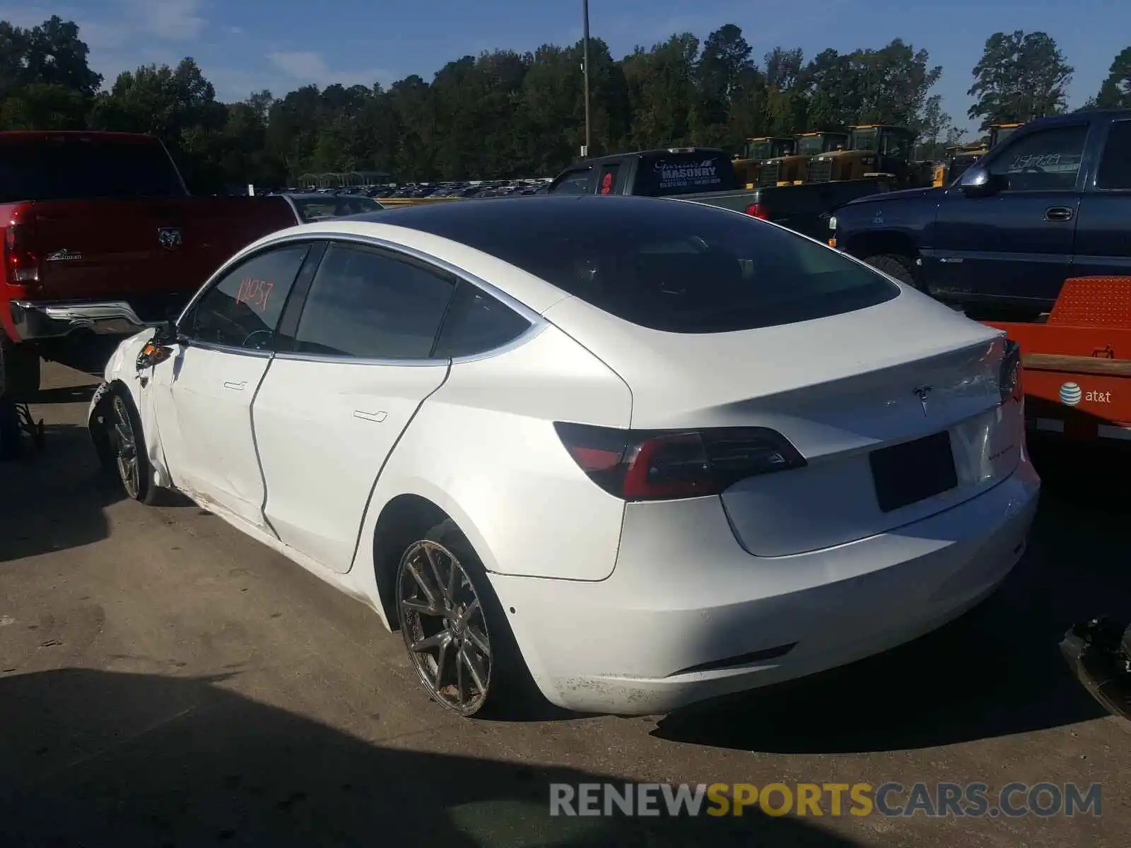 3 Photograph of a damaged car 5YJ3E1EB7KF469881 TESLA MODEL 3 2019