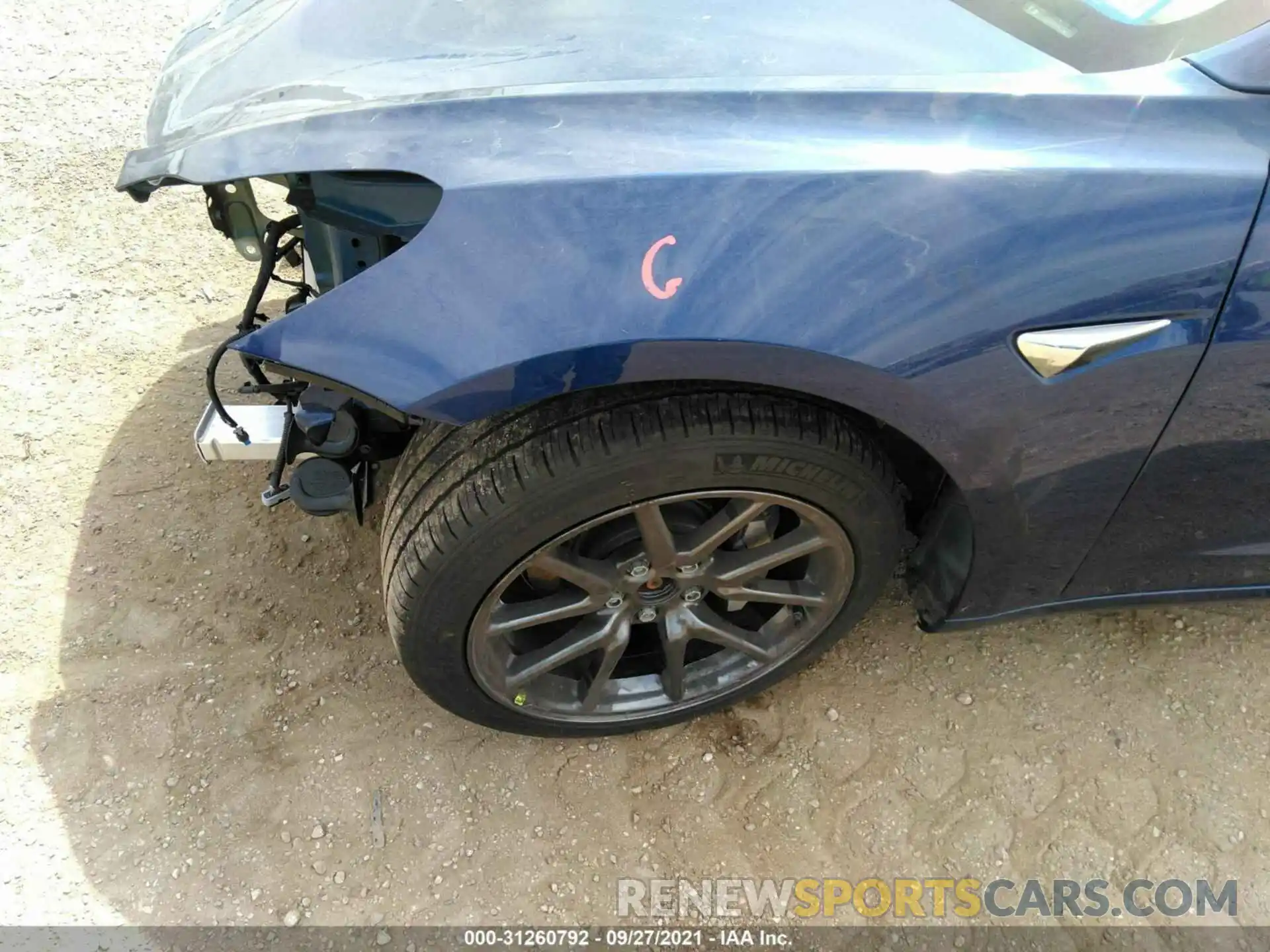 12 Photograph of a damaged car 5YJ3E1EB7KF477527 TESLA MODEL 3 2019