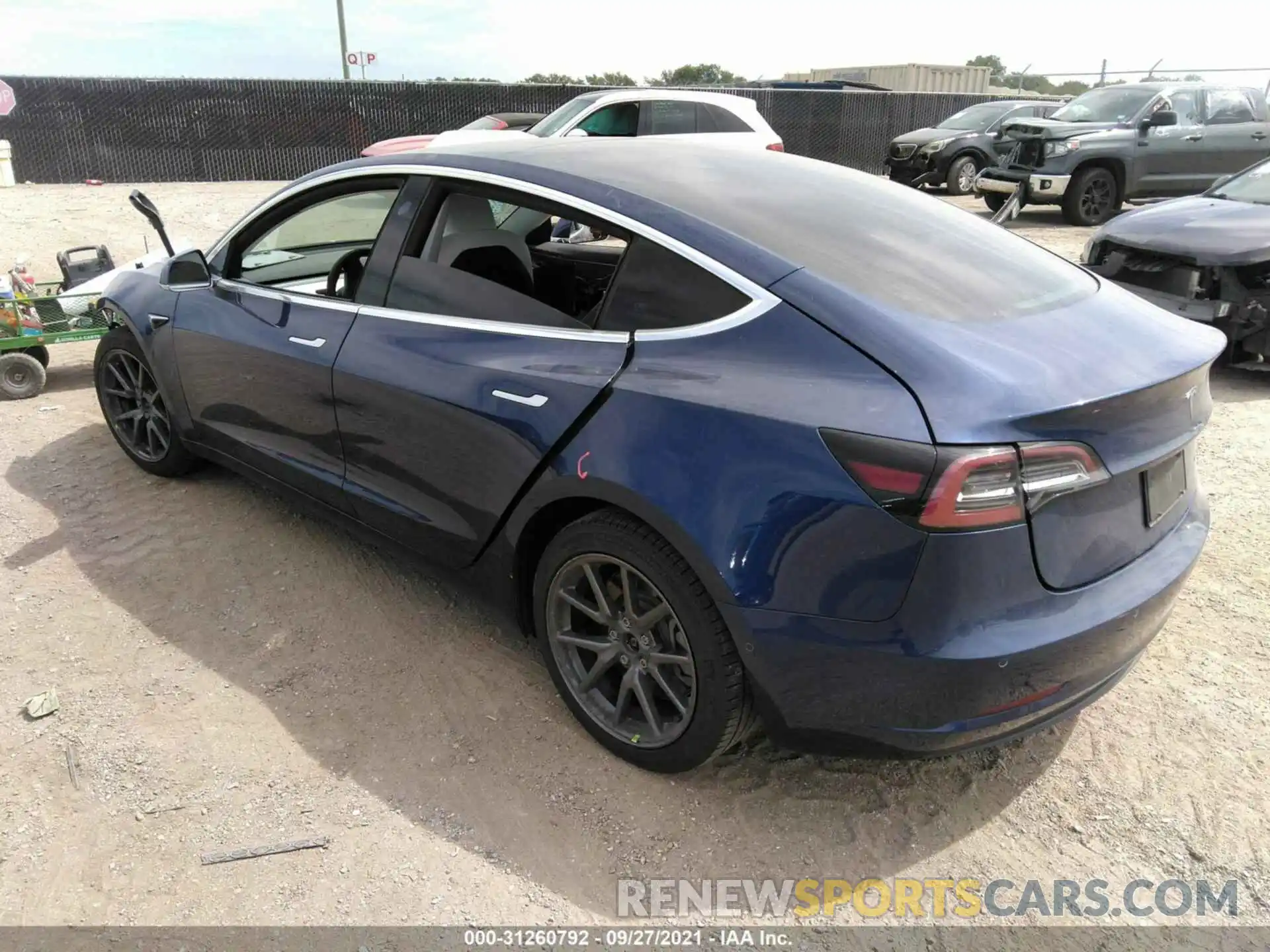 3 Photograph of a damaged car 5YJ3E1EB7KF477527 TESLA MODEL 3 2019