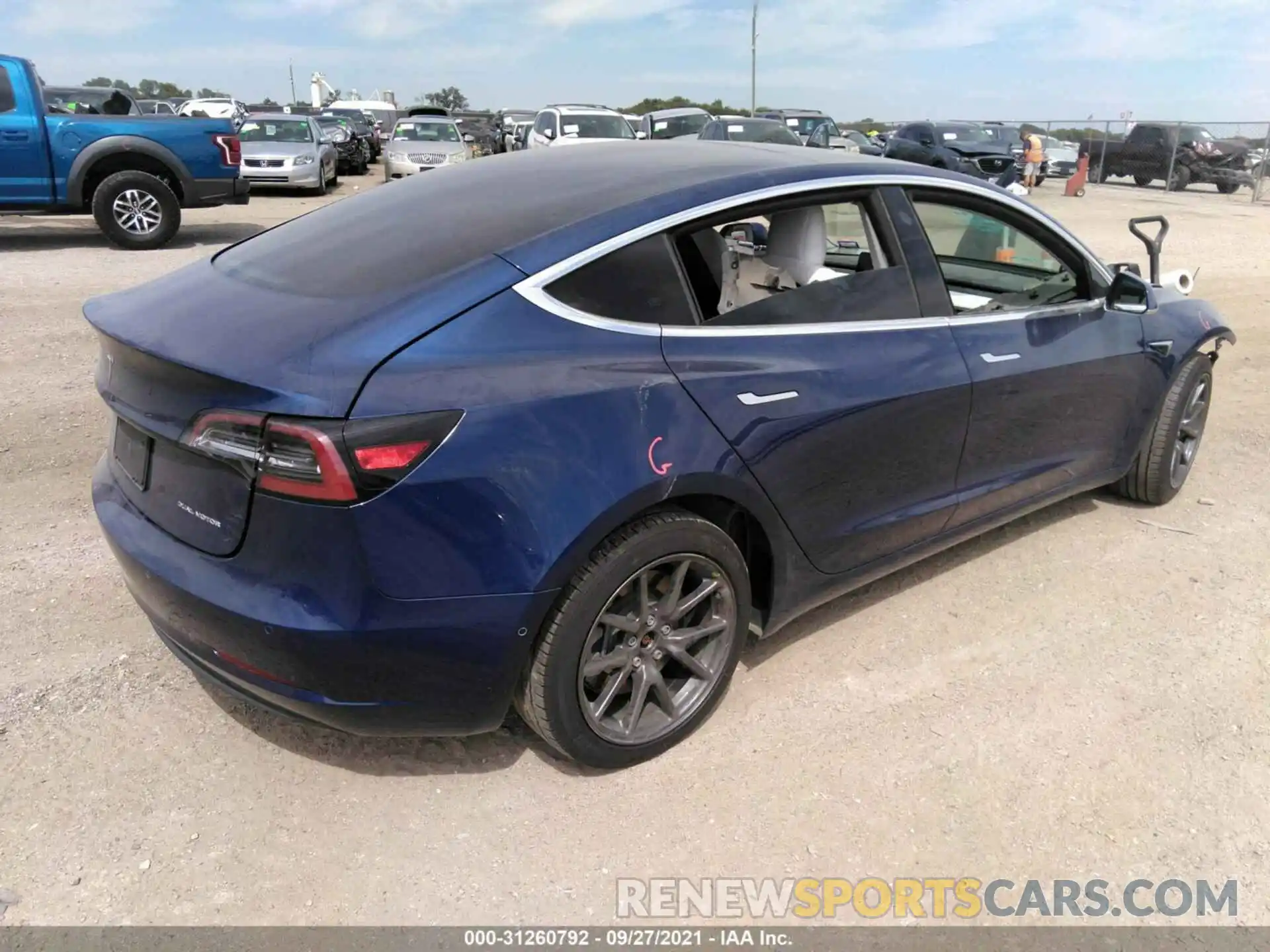 4 Photograph of a damaged car 5YJ3E1EB7KF477527 TESLA MODEL 3 2019